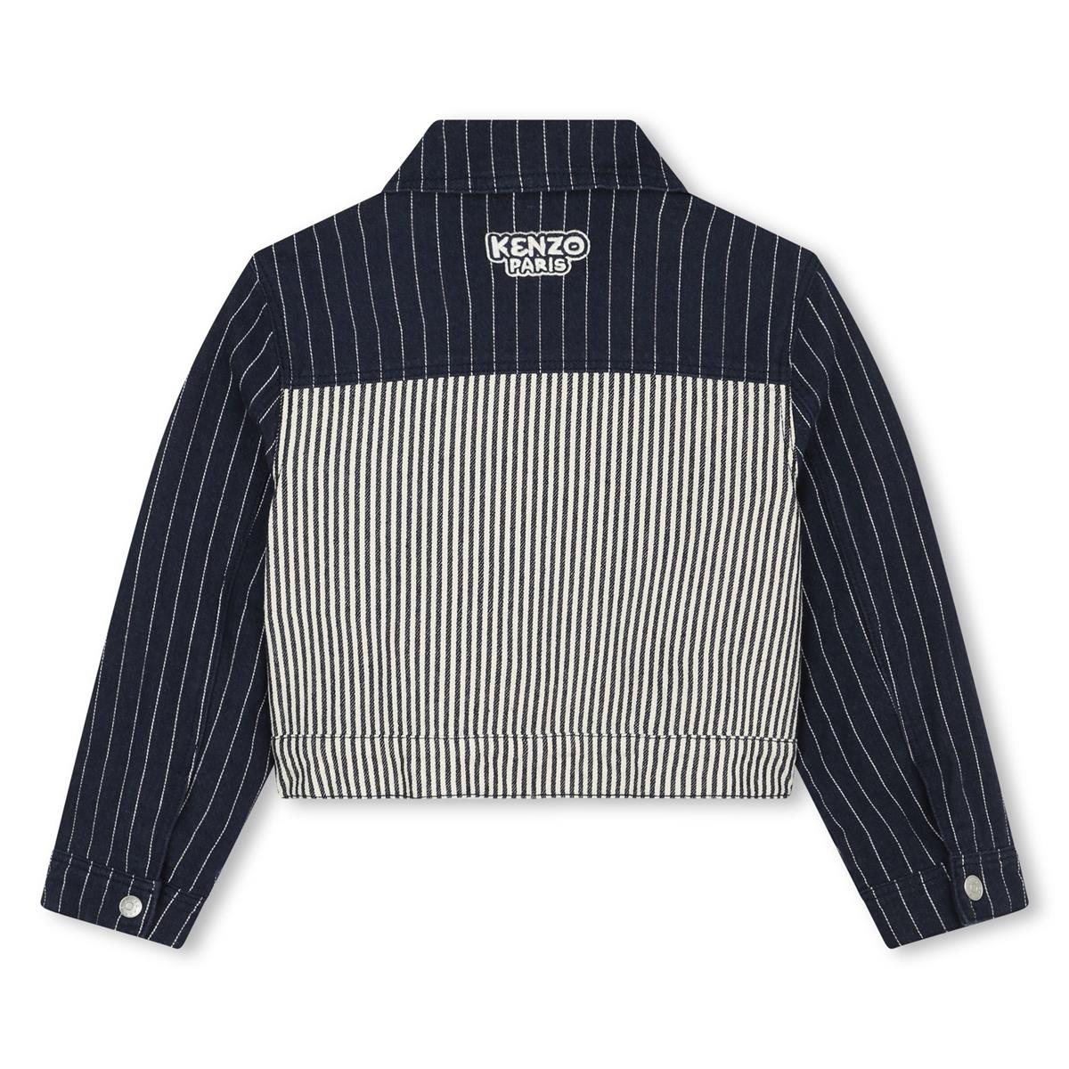 Girls Navy Stripes Jacket