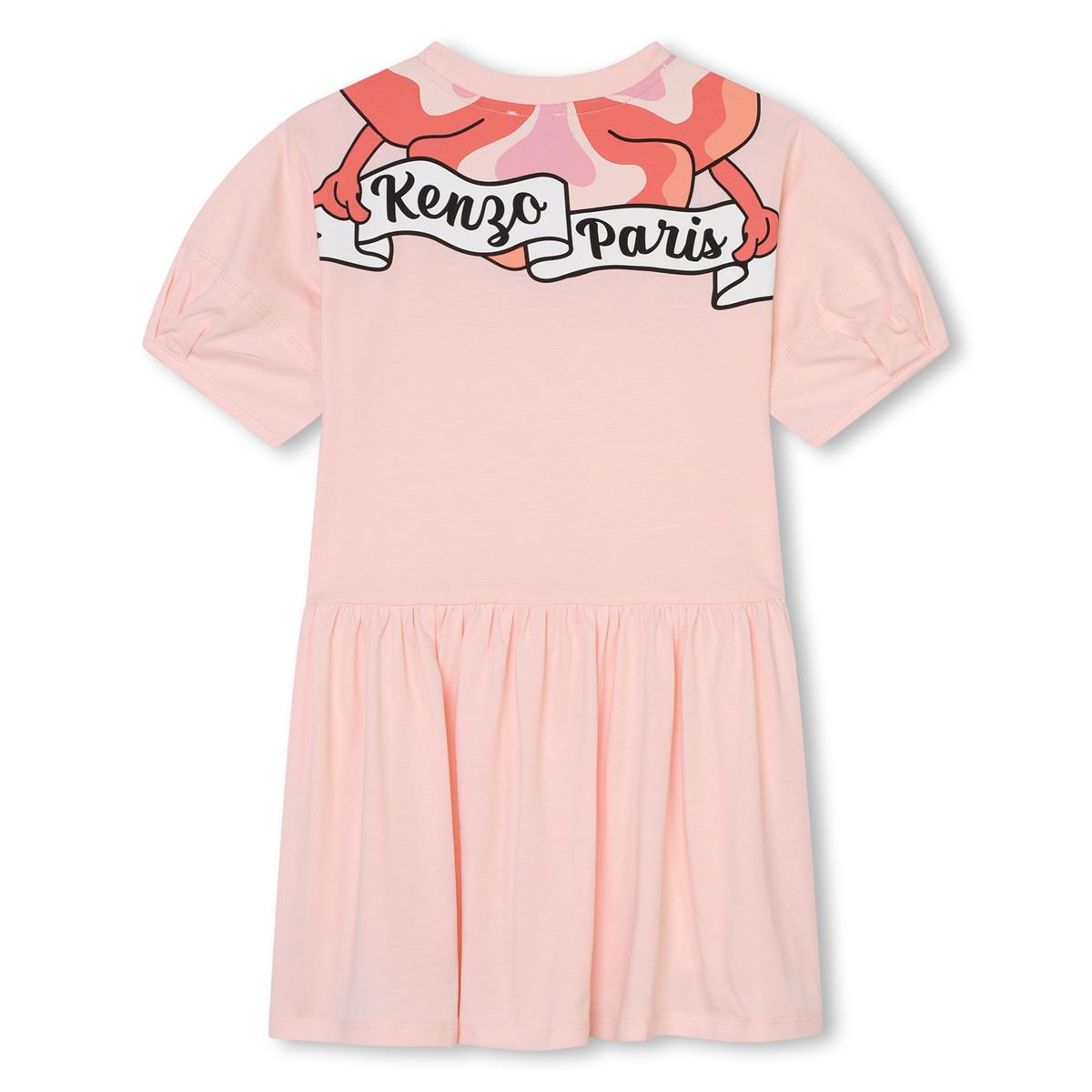Girls Pink Cotton Dress