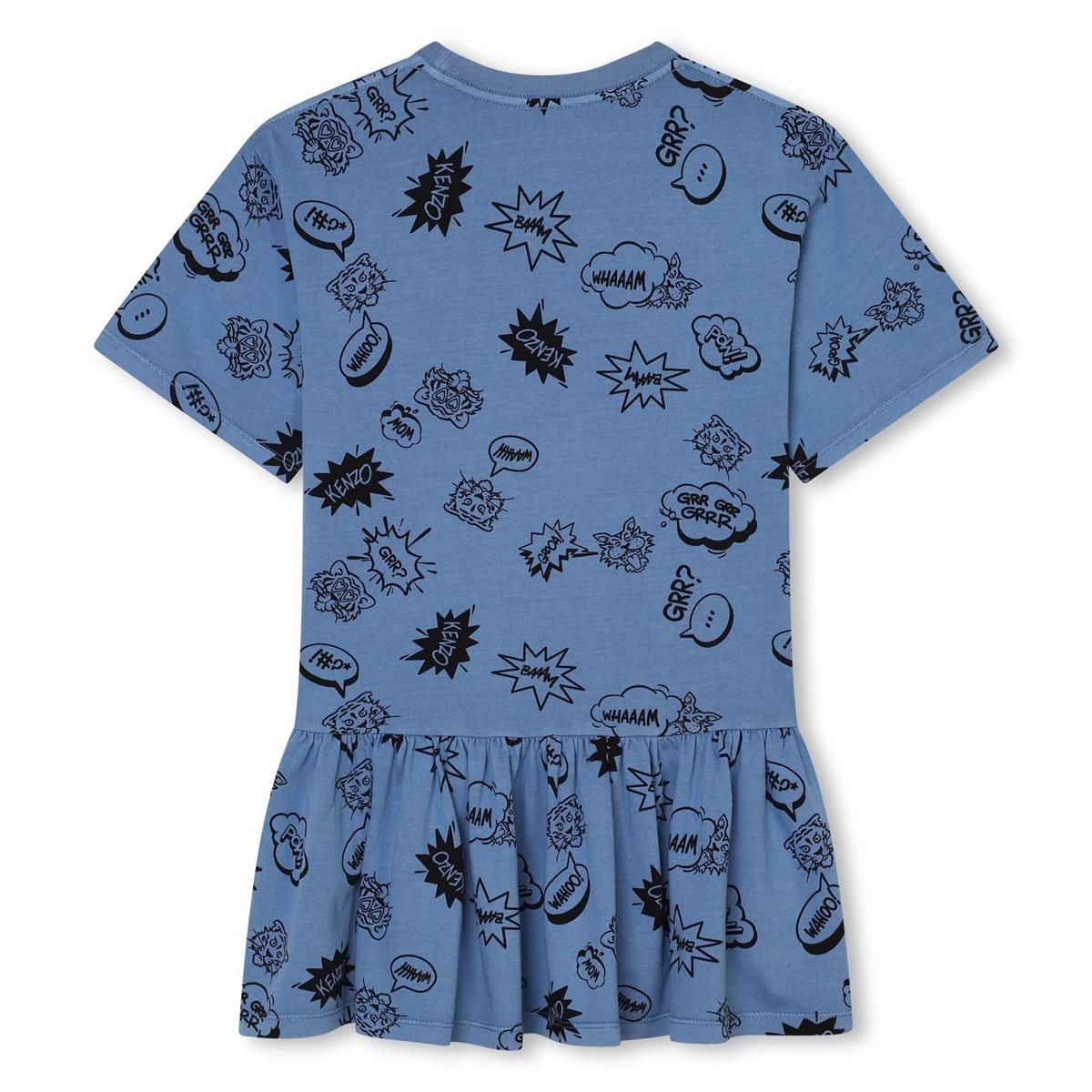 Girls Blue Cotton Dress