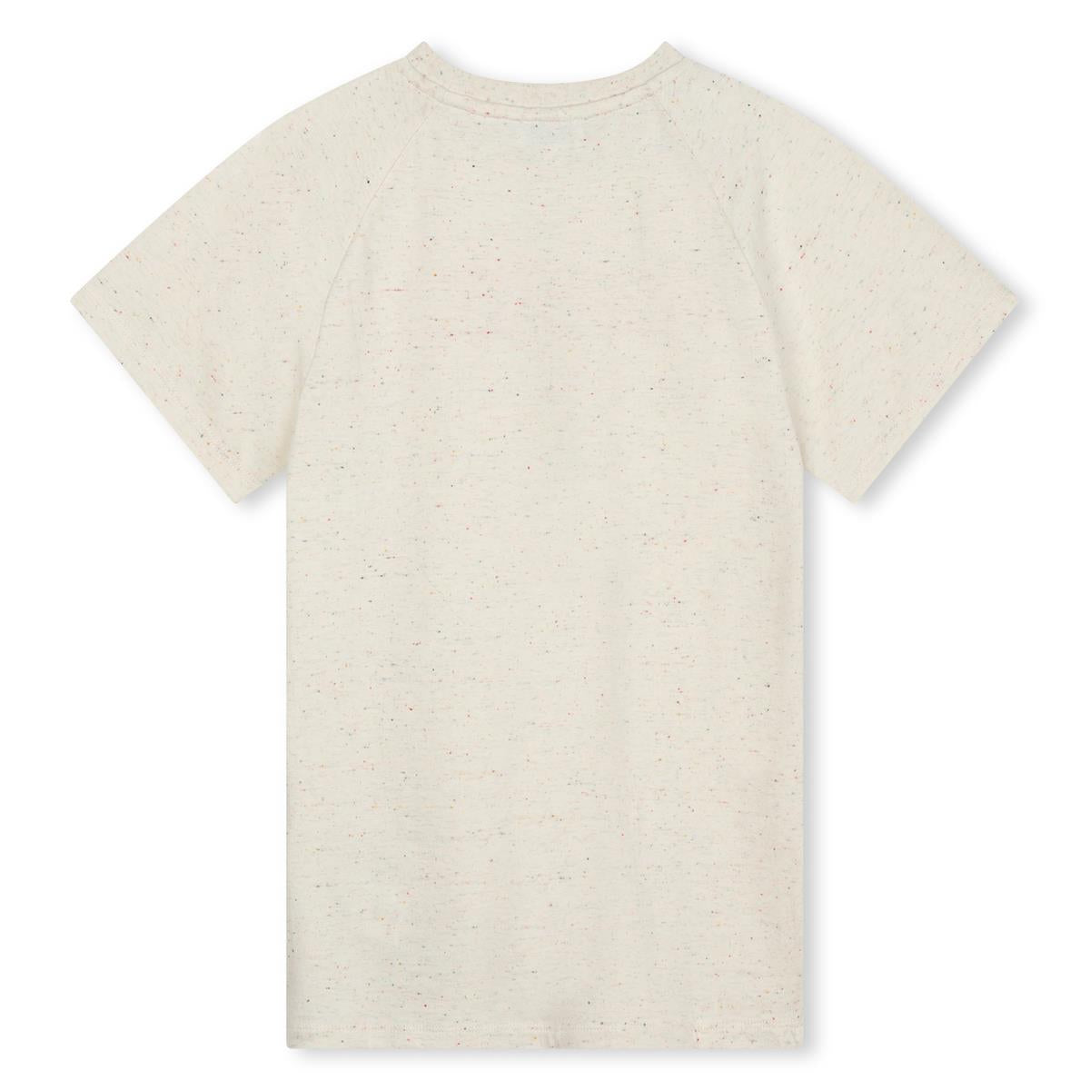 Girls Beige Logo Cotton Dress