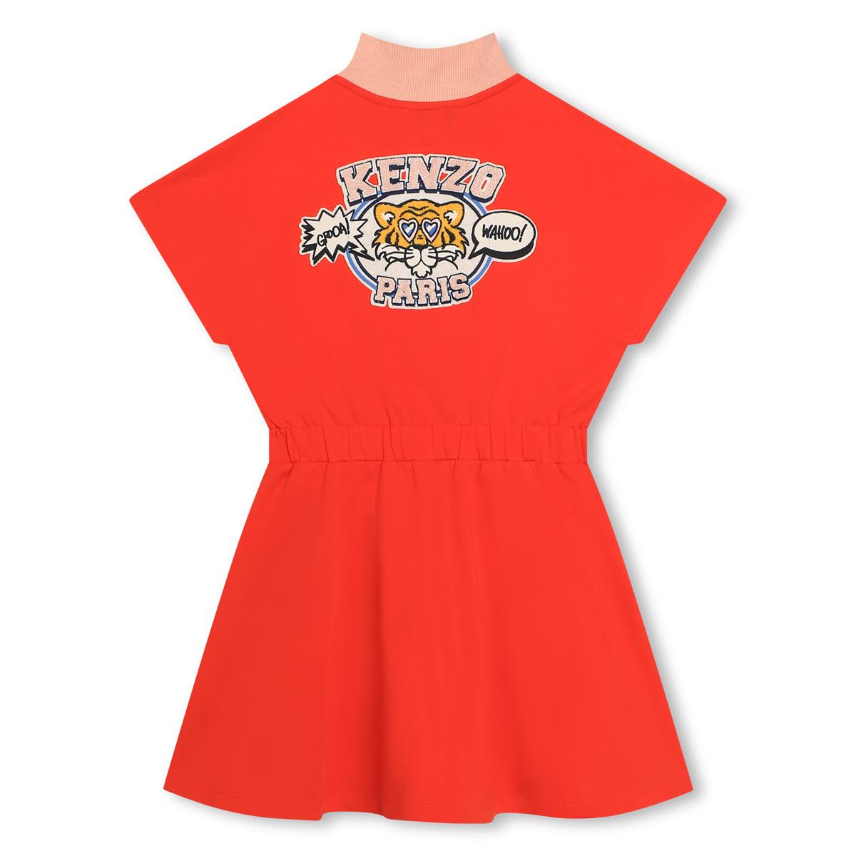 Girls Red Cotton Dress