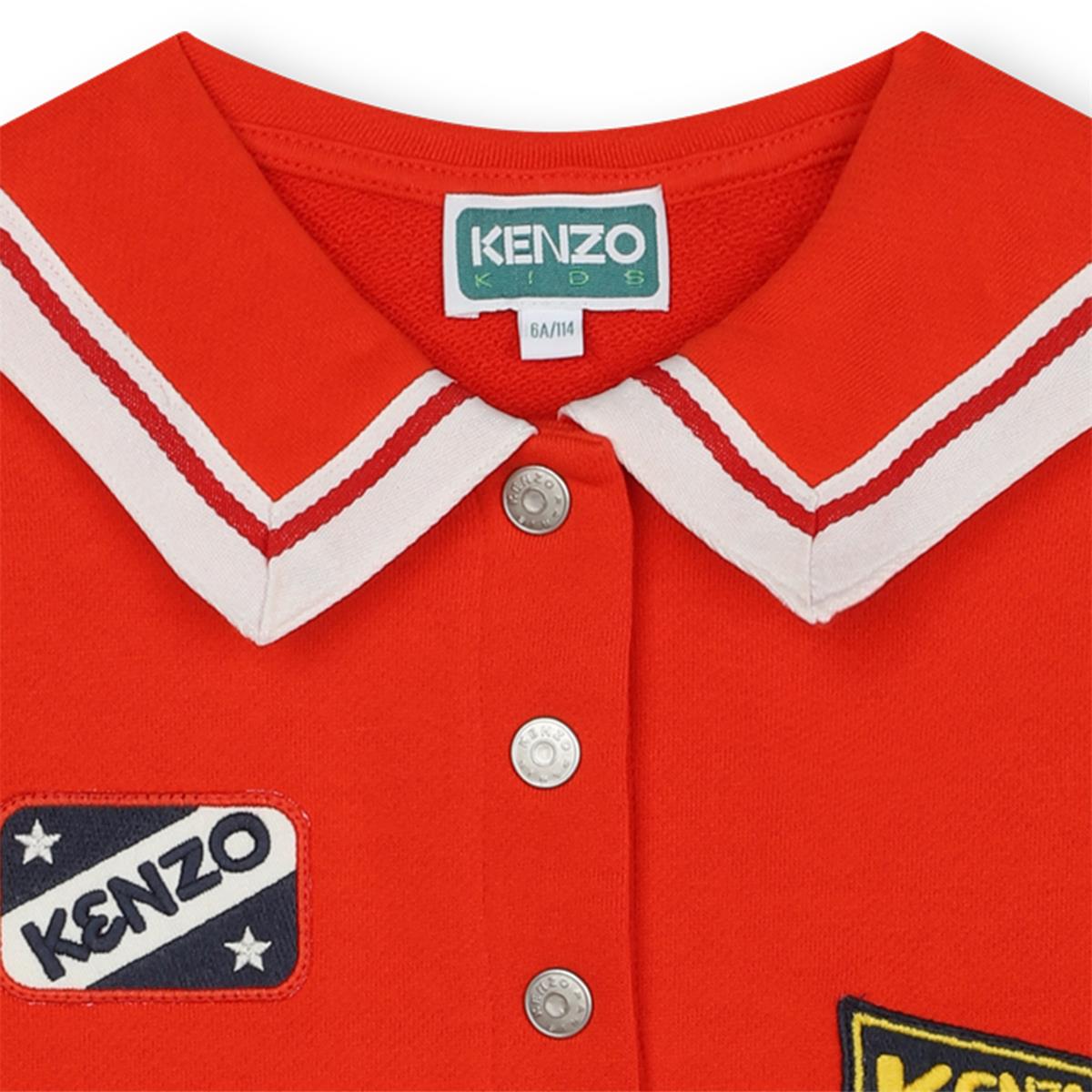 Girls Red Cotton Dress