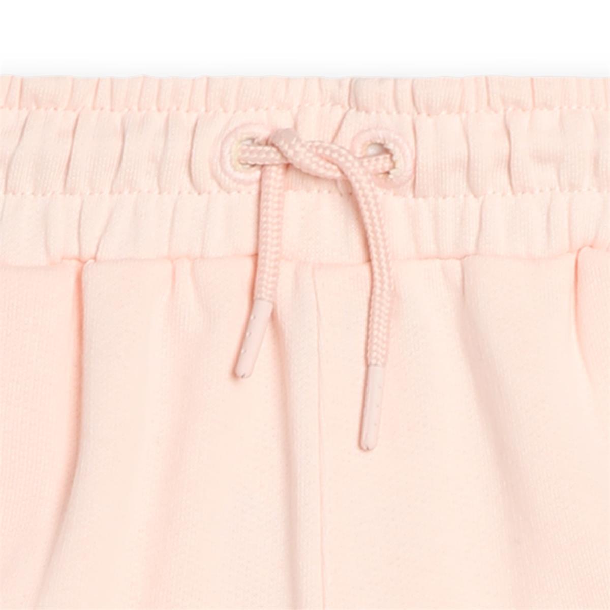 Girls Pink Cotton Shorts