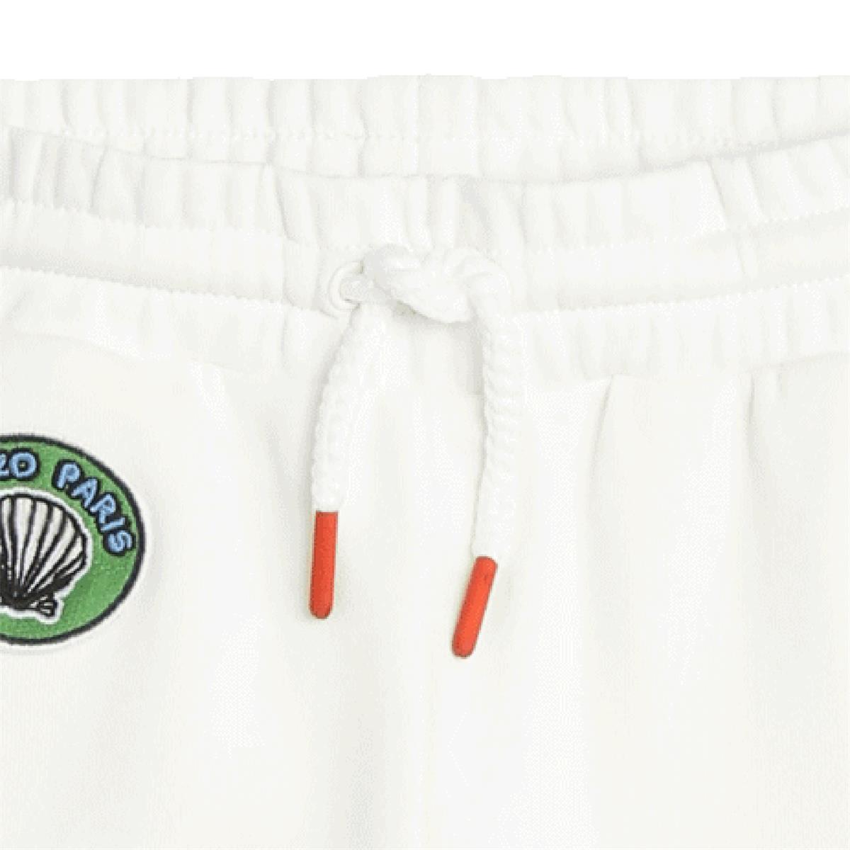 Girls White Cotton Trousers