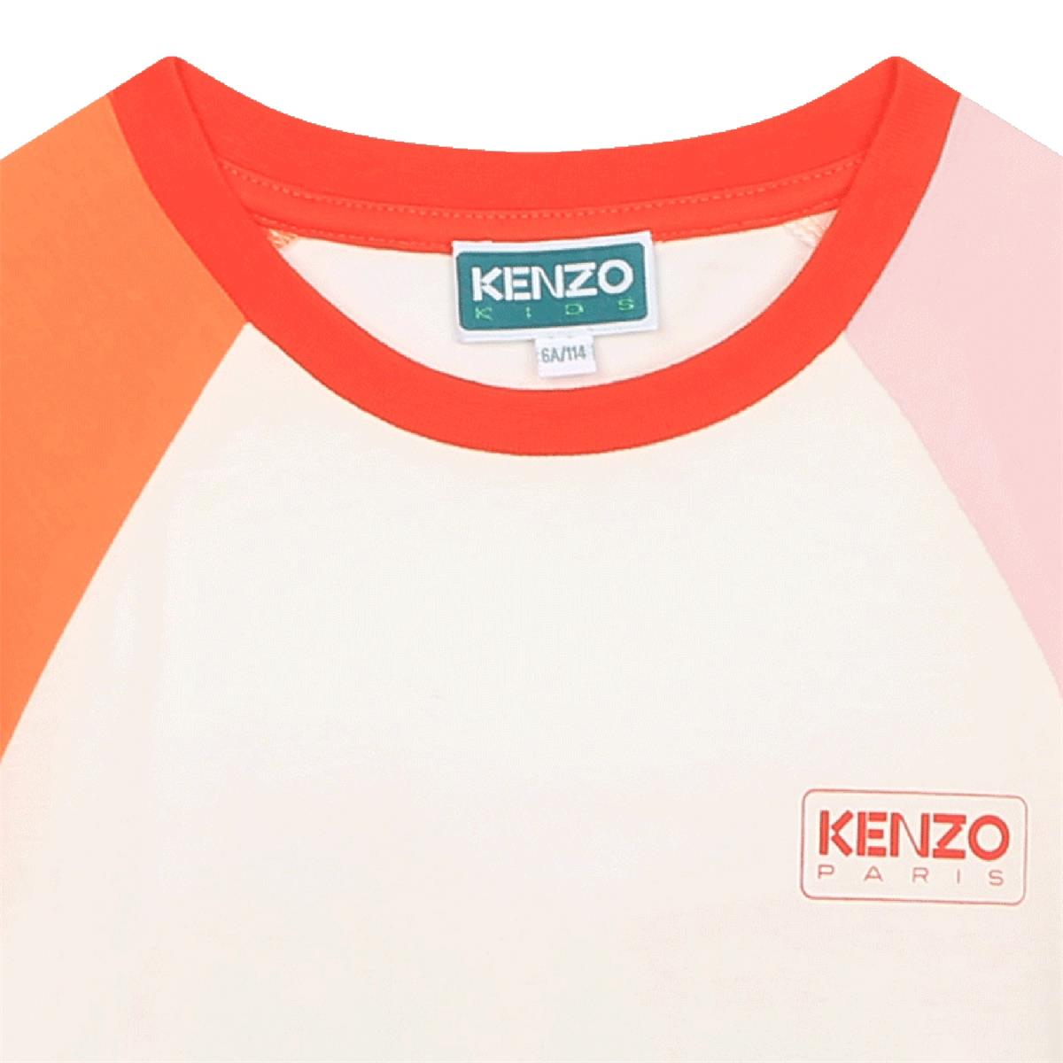 Girls White Cotton T-Shirt