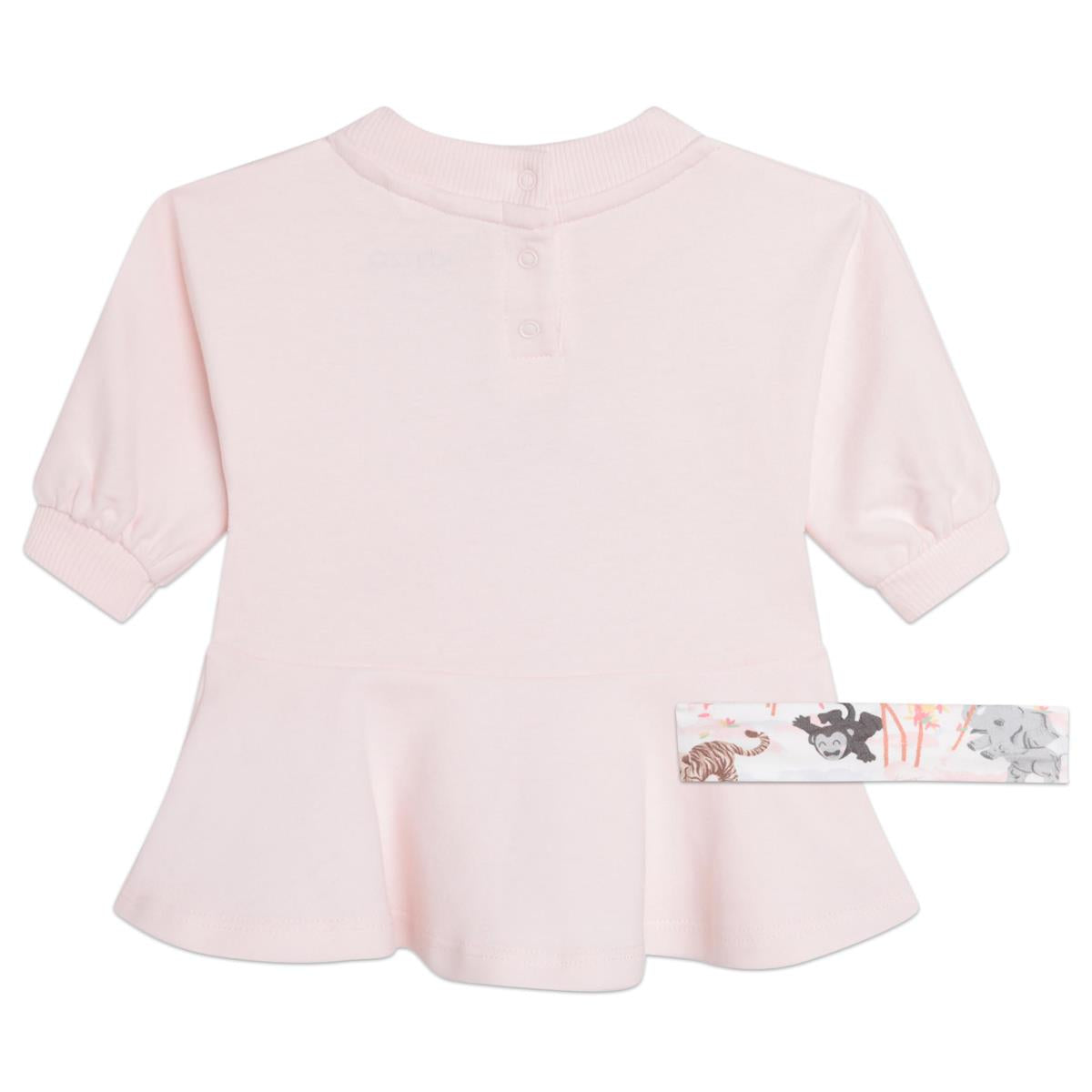 Baby Girls Pink Printed Dress