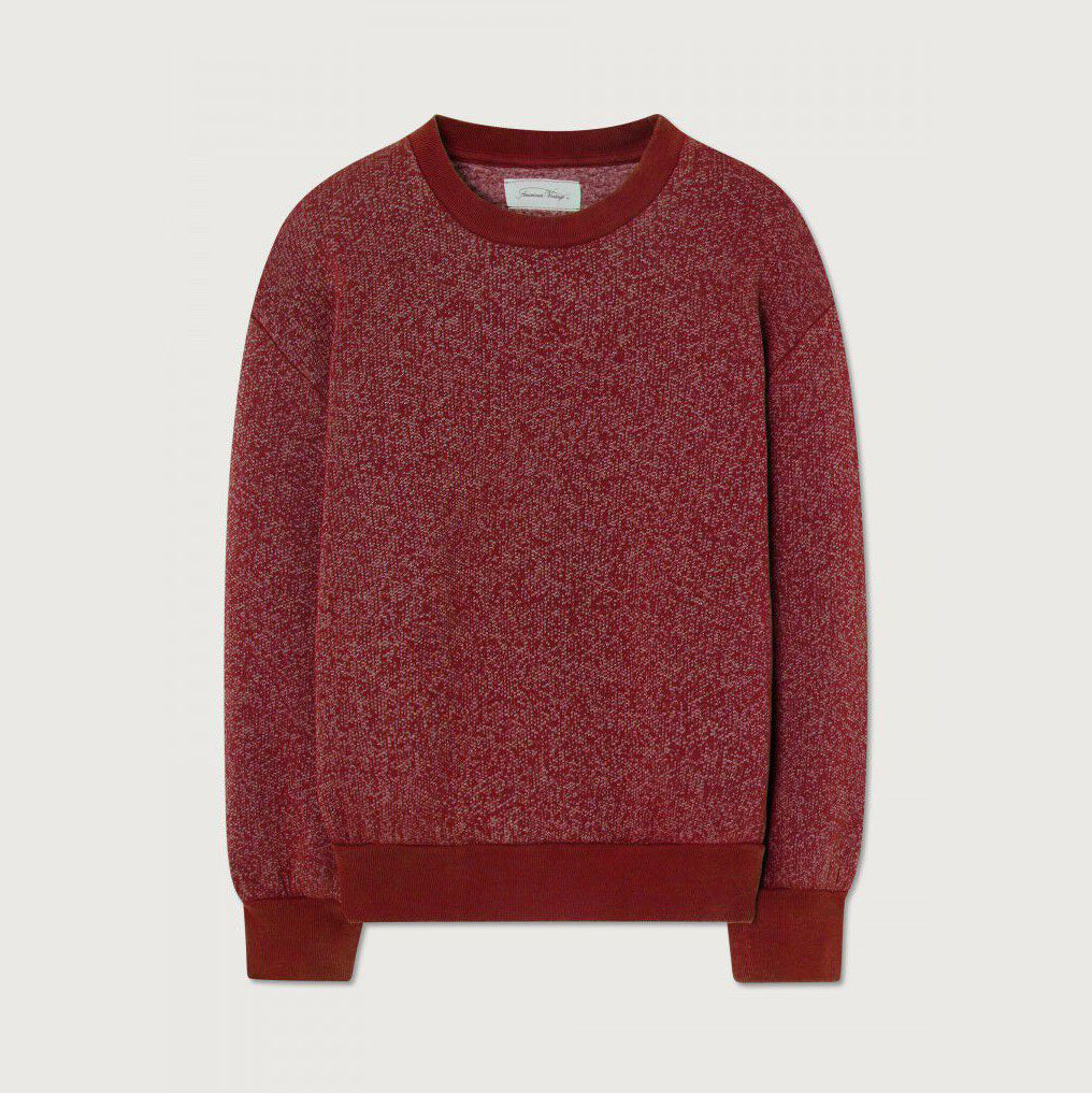 Boys & Girls Dark Red Cotton Sweatshirt