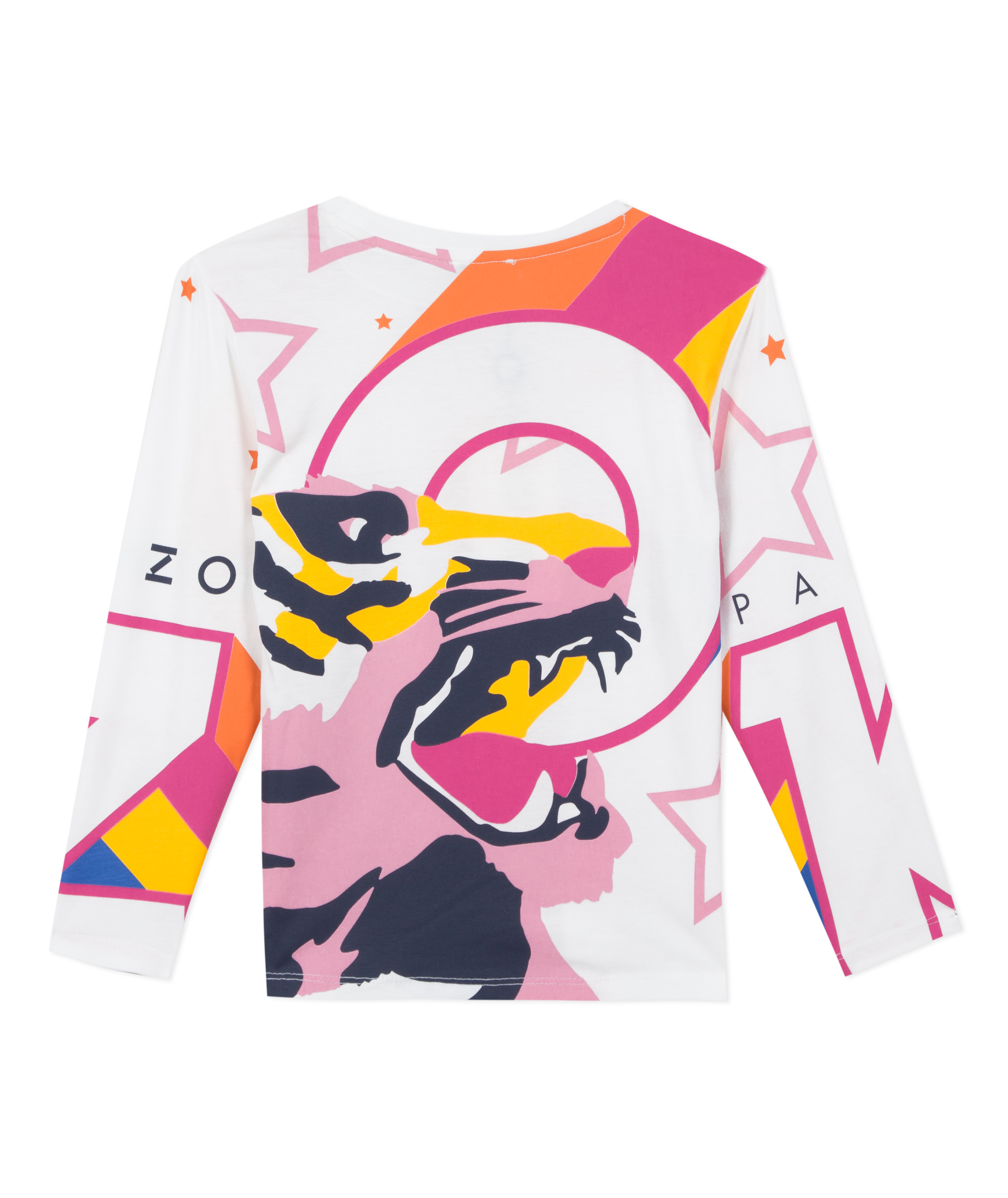 Girls Optic White Cotton T-Shirt
