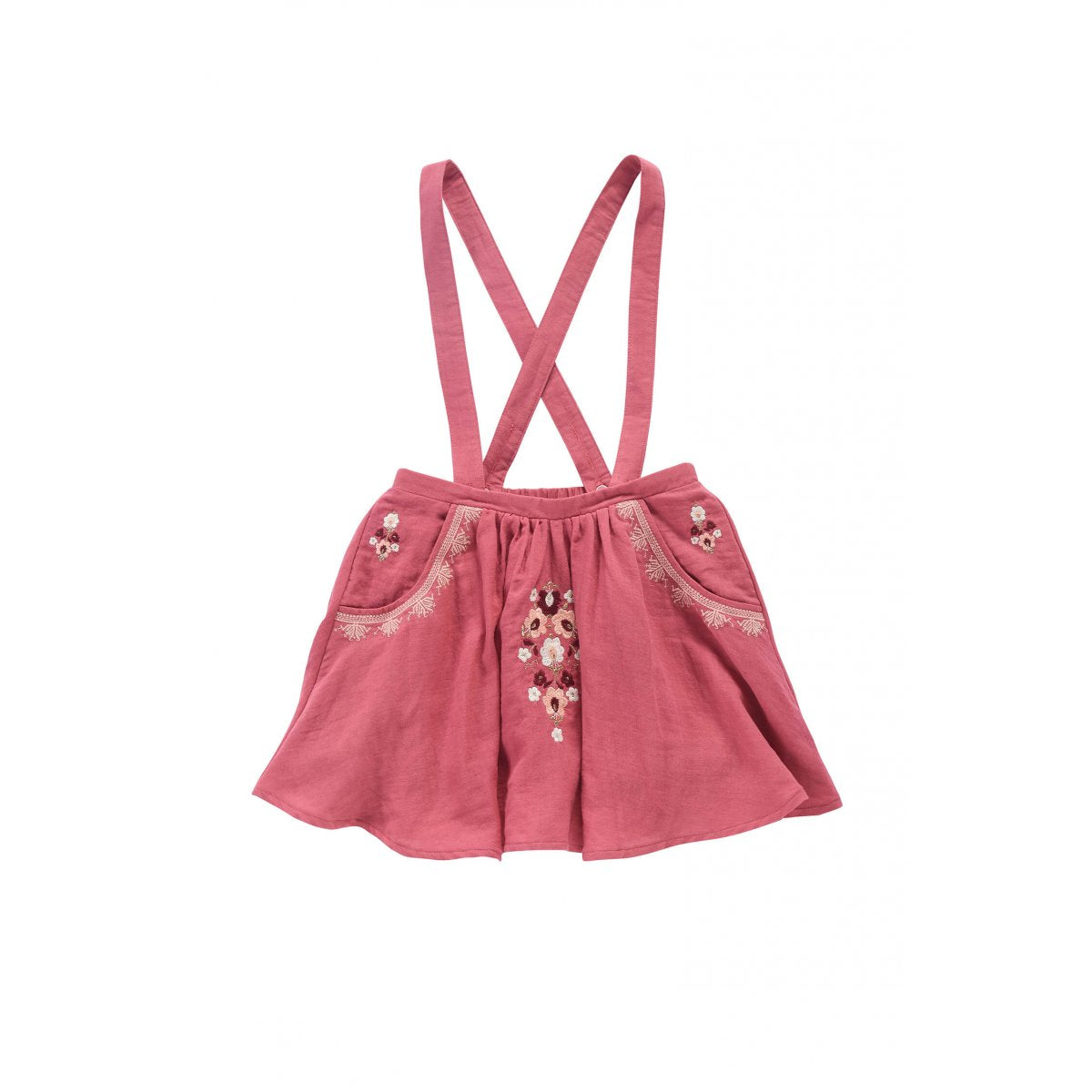 Girls Groseille Viscose Skirt
