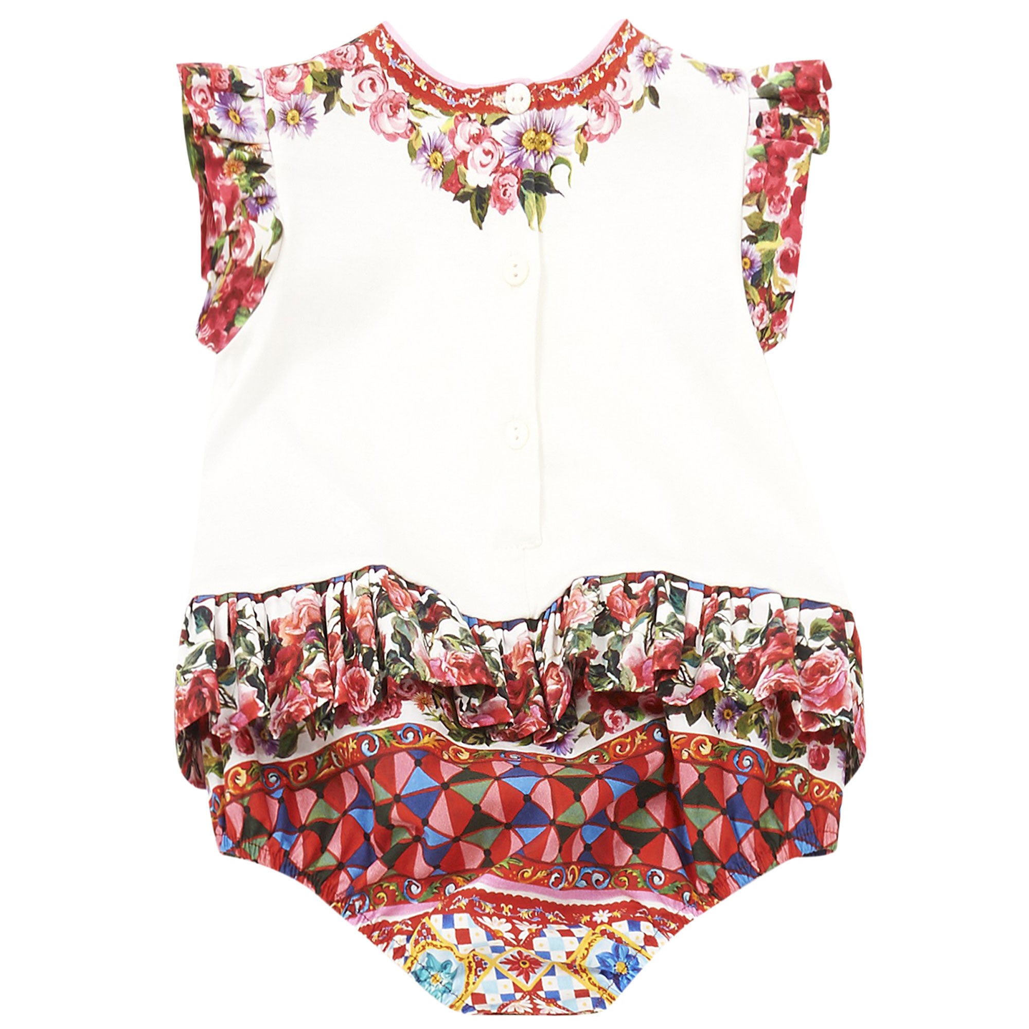 Baby Girls 'Caretto Con Rose' Babygrow - CÉMAROSE | Children's Fashion Store - 2