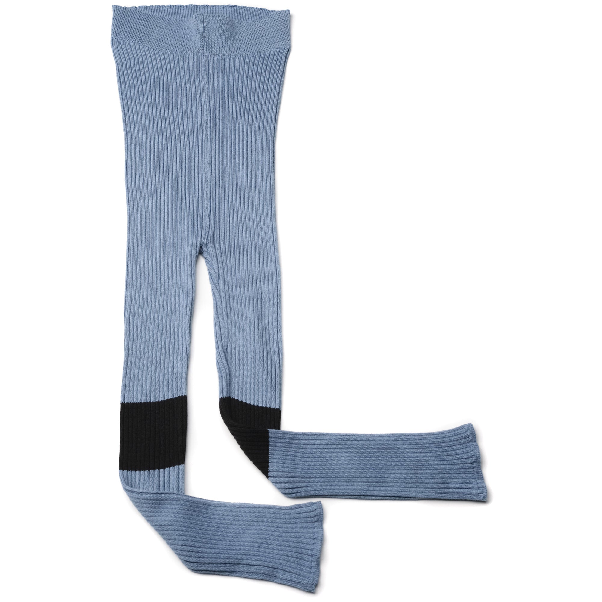 Girls Pale Blue Cotton Leggings