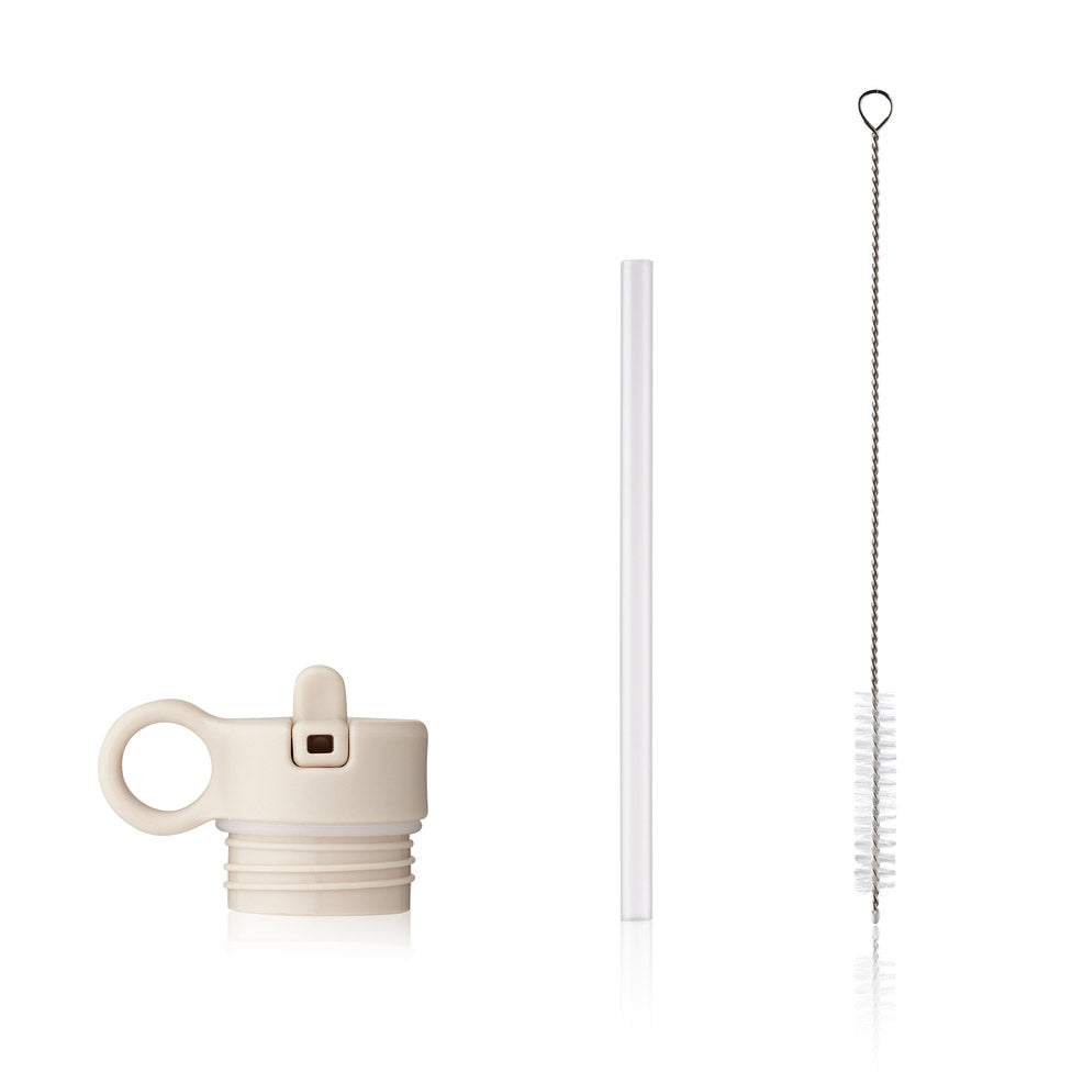 Lid With Straw And Brush For Falk Water Bottle