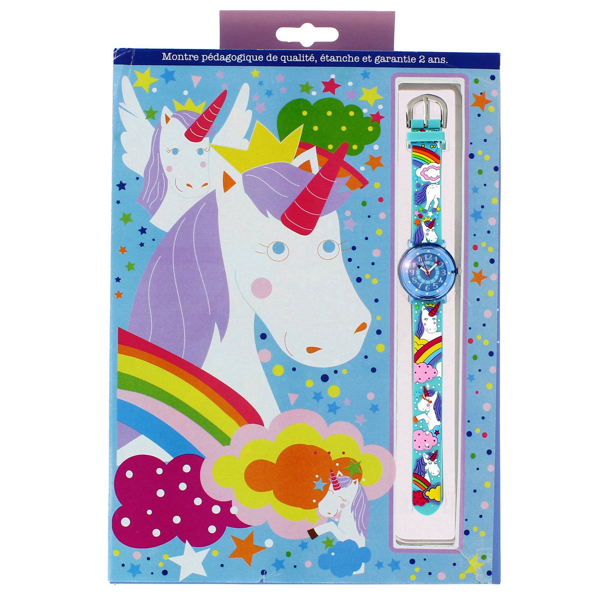 Girls Blue Unicorn Watch(6-9Y)