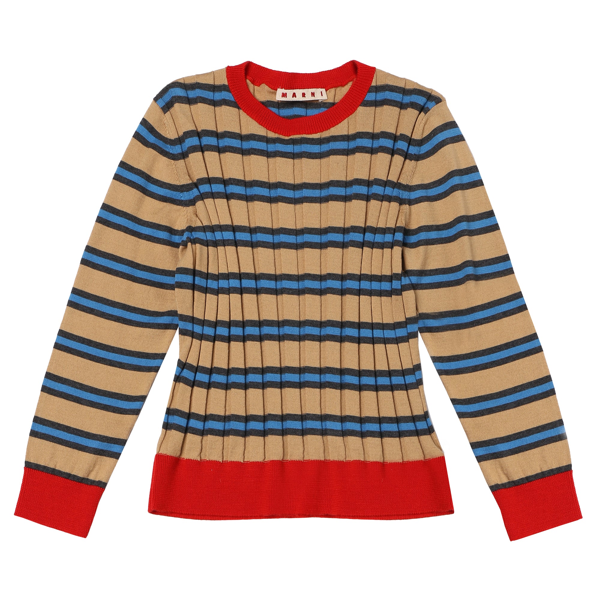 Girls Light Tomato Cotton Sweater