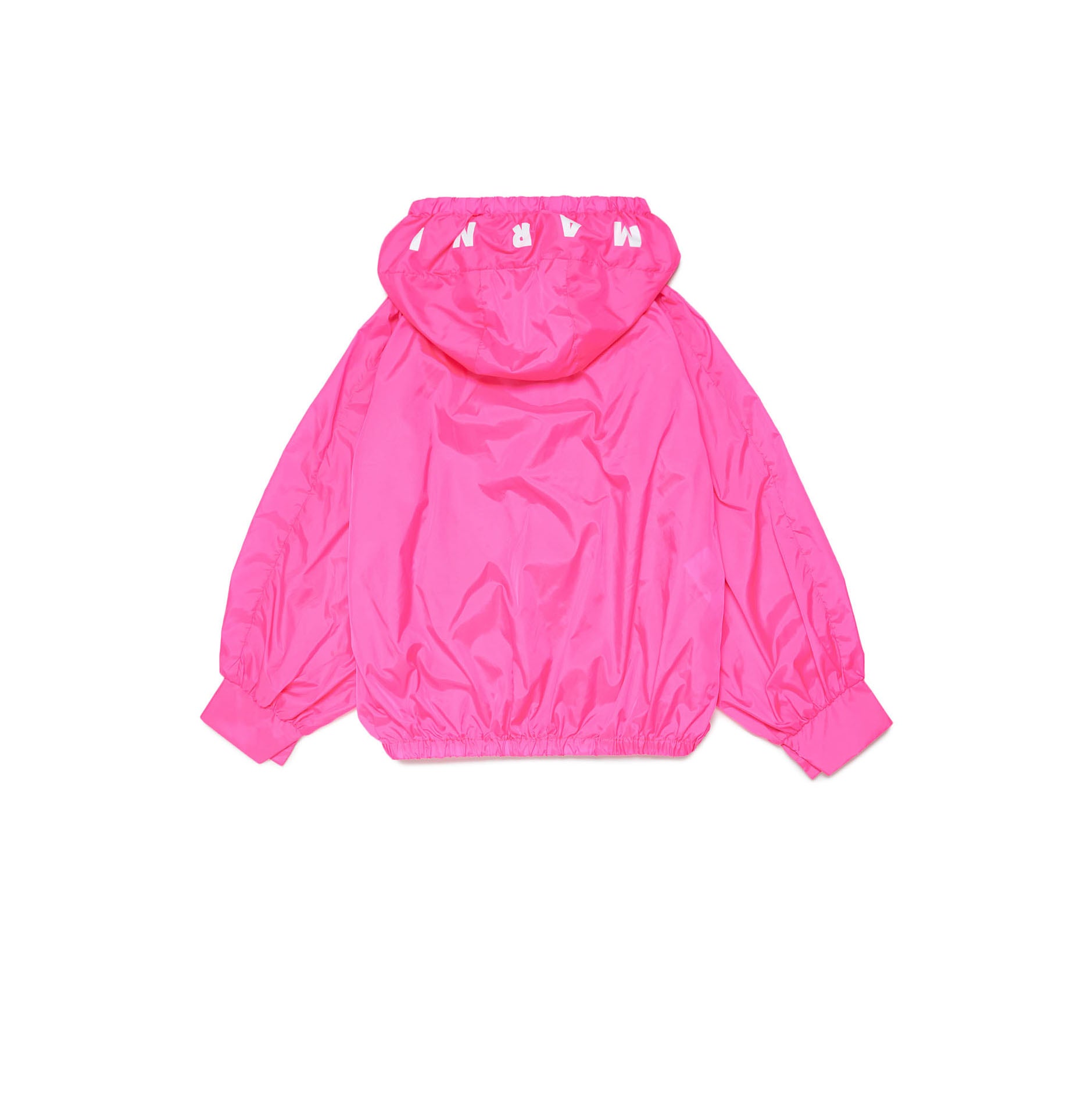 Girls Fluo Pink Zip-Up Jacket
