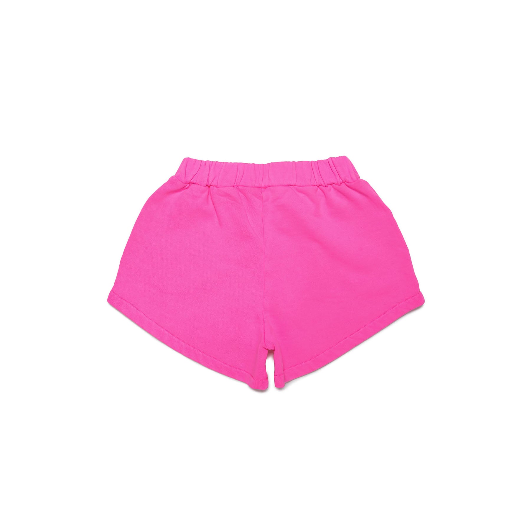 Girls Bright Pink Logo Cotton Shorts