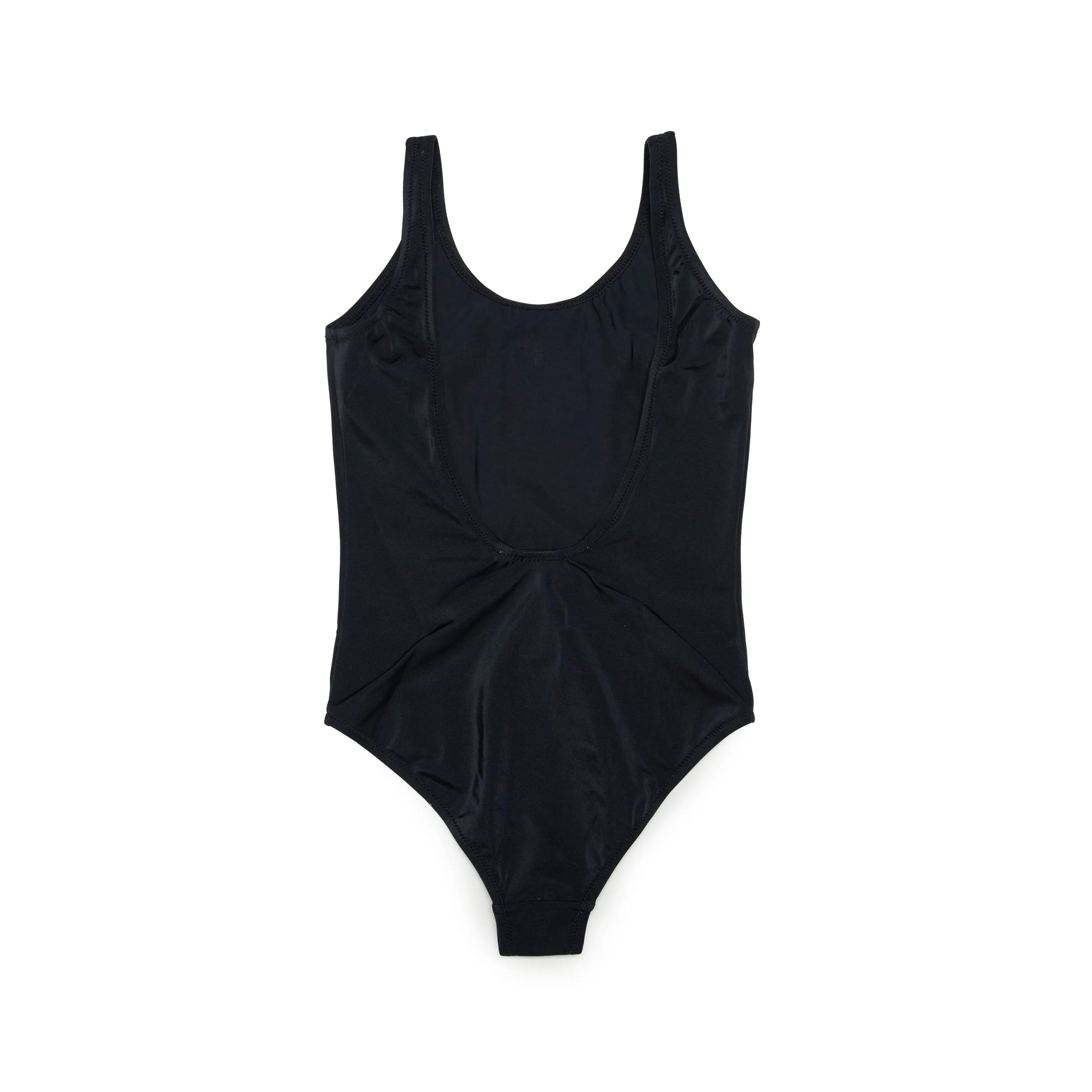 Girls Black Logo Swimsuit