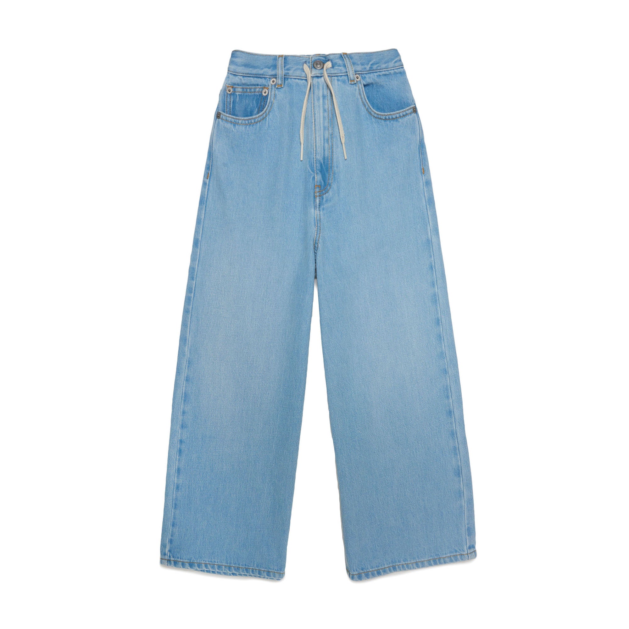 Girls Light Blue Denim Trousers