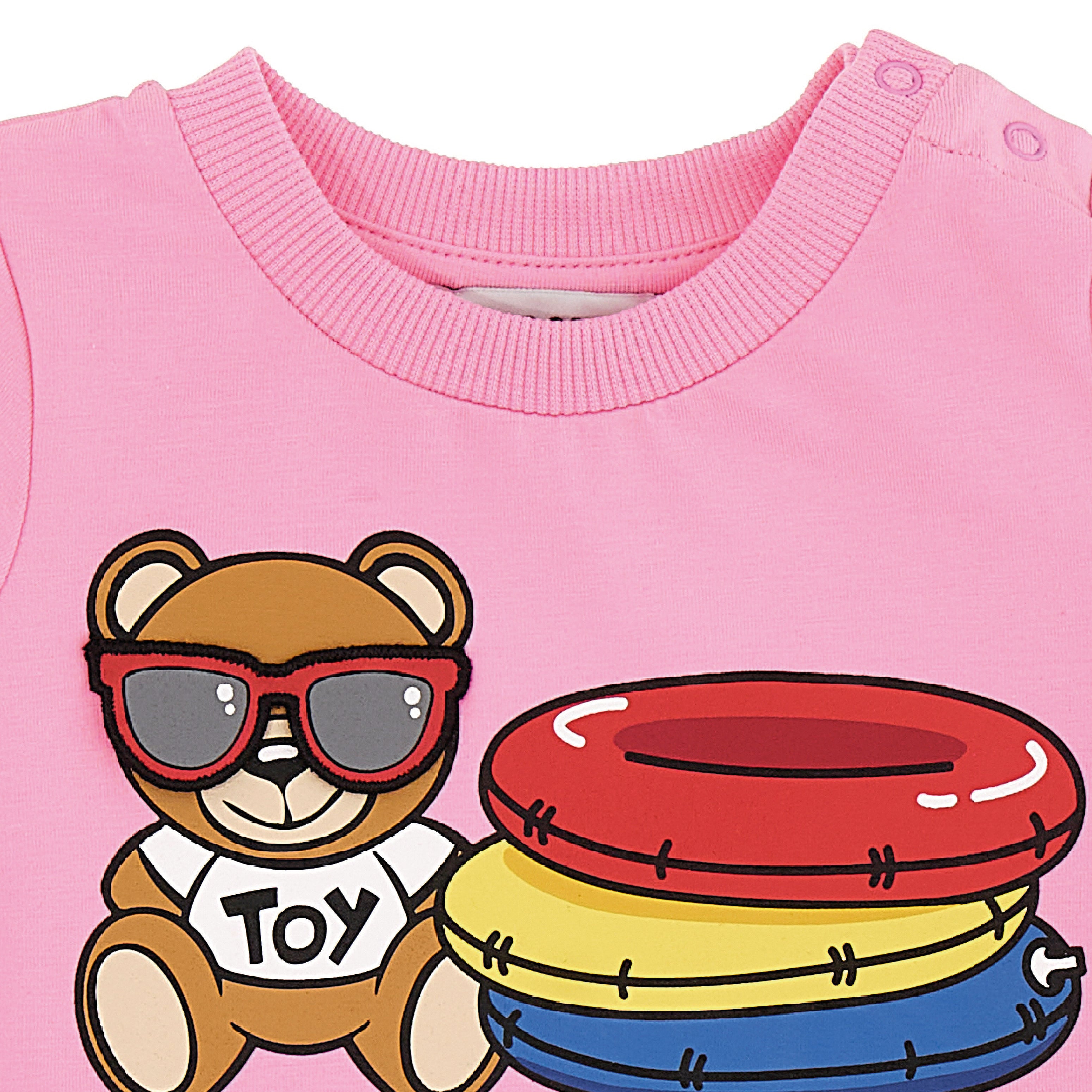 Baby Girls Pink Logo Cotton T-Shirt