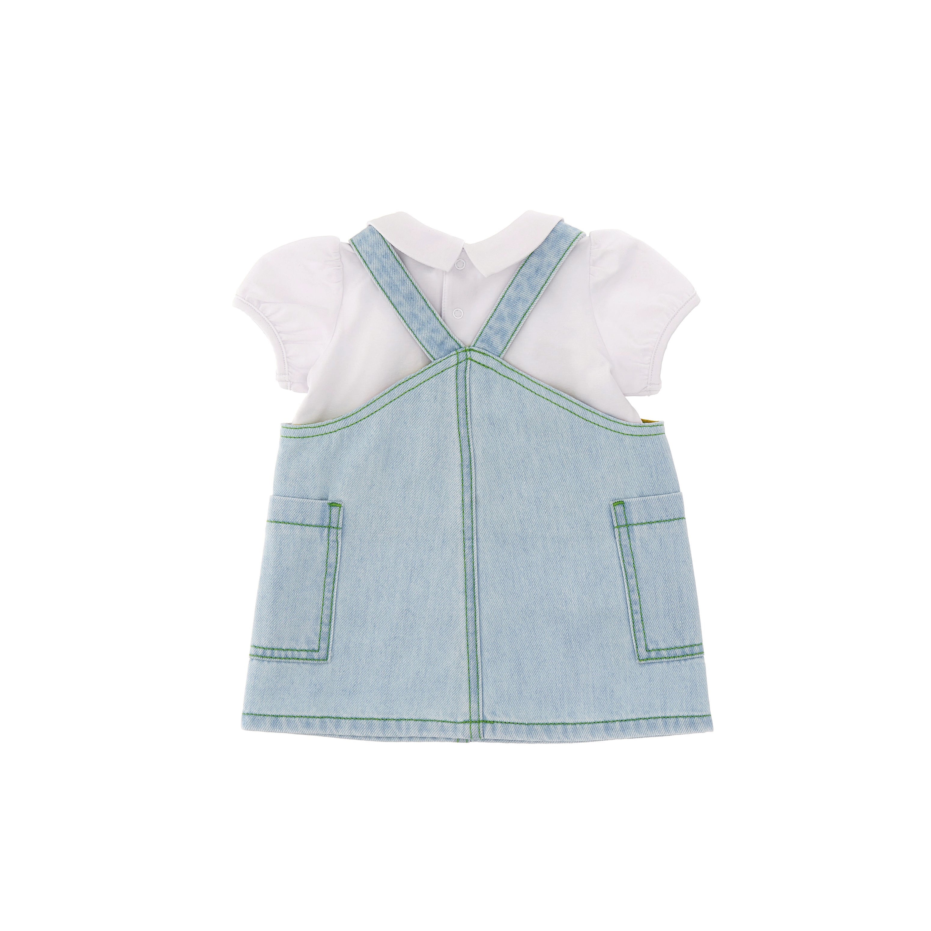 Baby Girls Light Blue Dress Set