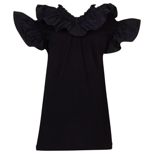 Girls Black Cotton Dress