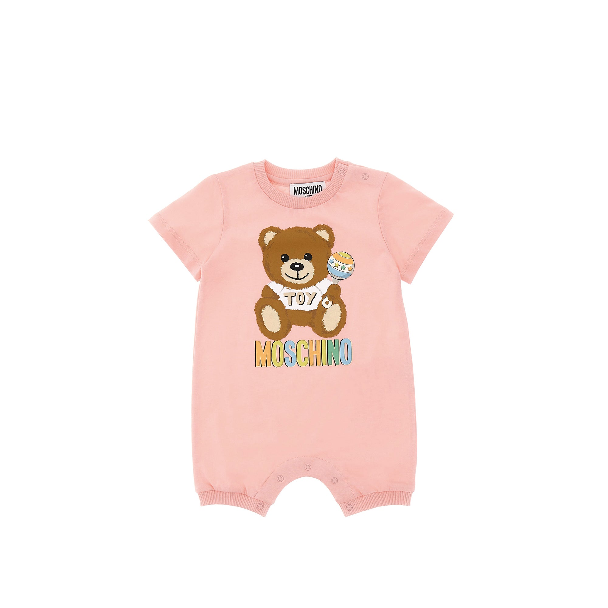 Baby Girls Pink Cotton Babysuit