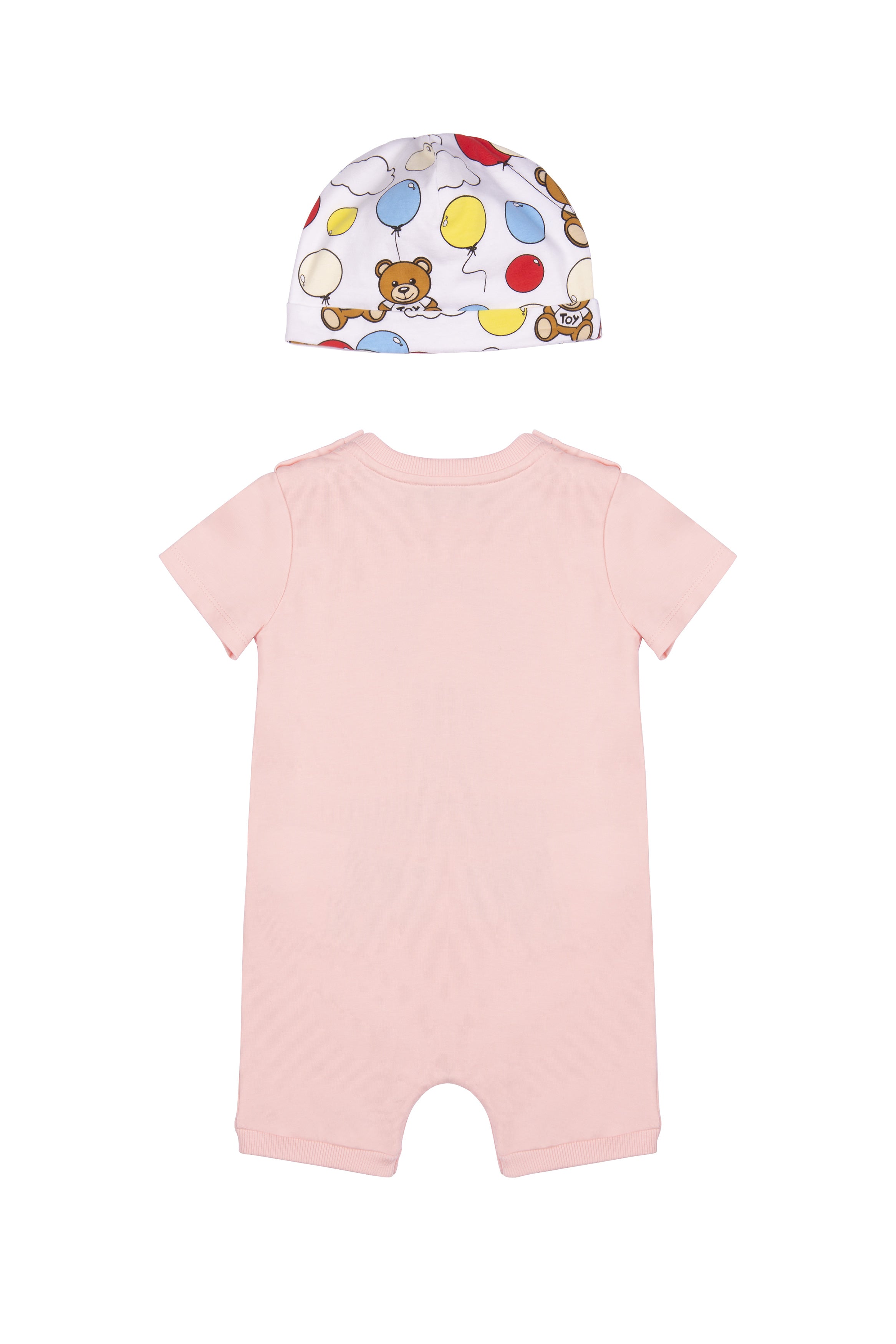 Baby Girls Pink Cotton Babysuit Set