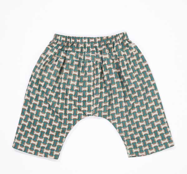 Girls Emerald Green Cotton Trousers
