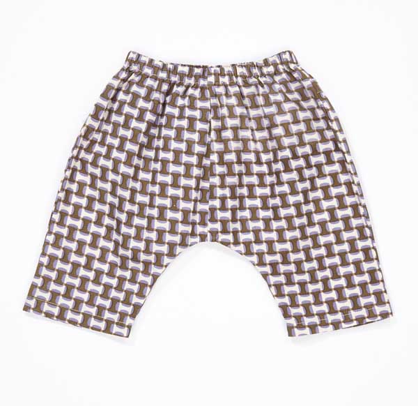 Girls Lilac print Cotton Trousers