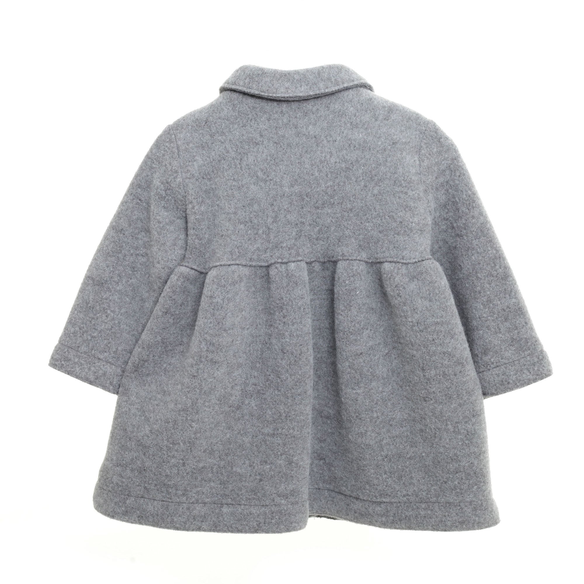 Baby Girls Dark Grey Bow Trims Coat - CÉMAROSE | Children's Fashion Store - 2