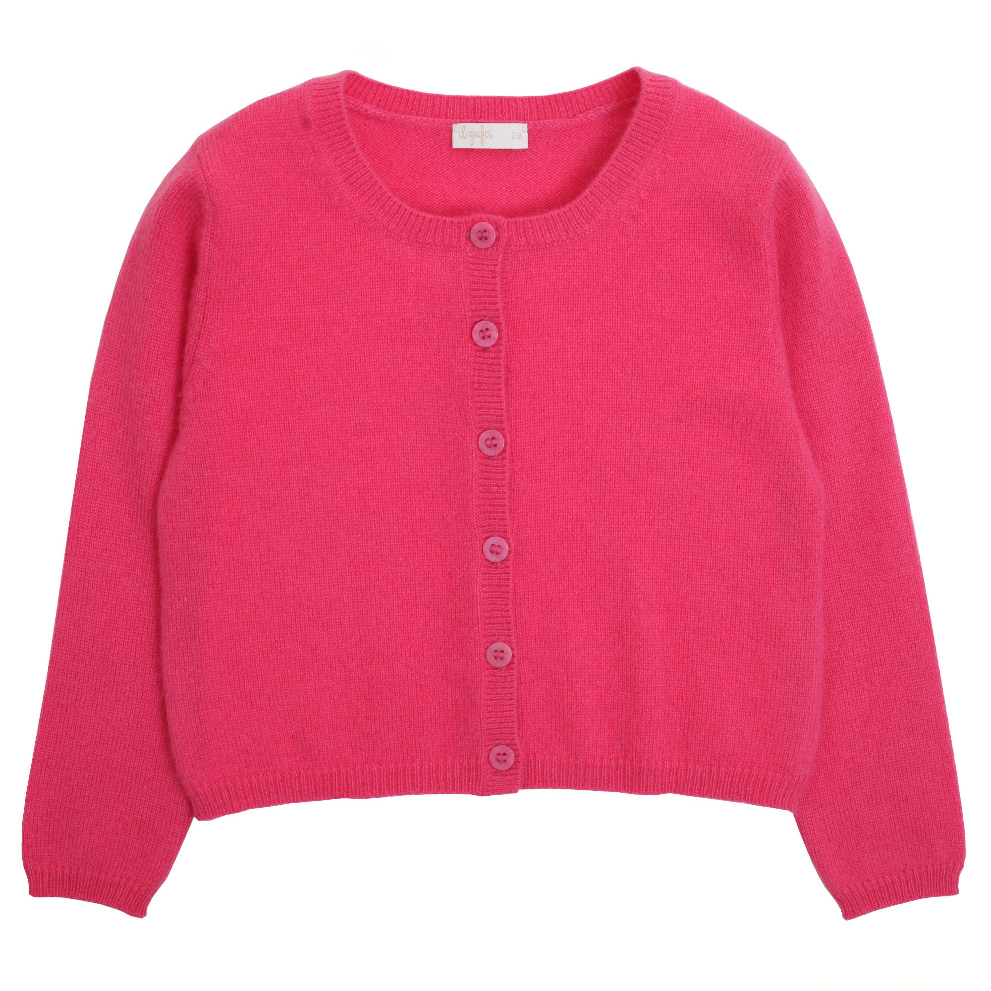 Girls Orchid Pink Cashmere Cardigan - CÉMAROSE | Children's Fashion Store - 1