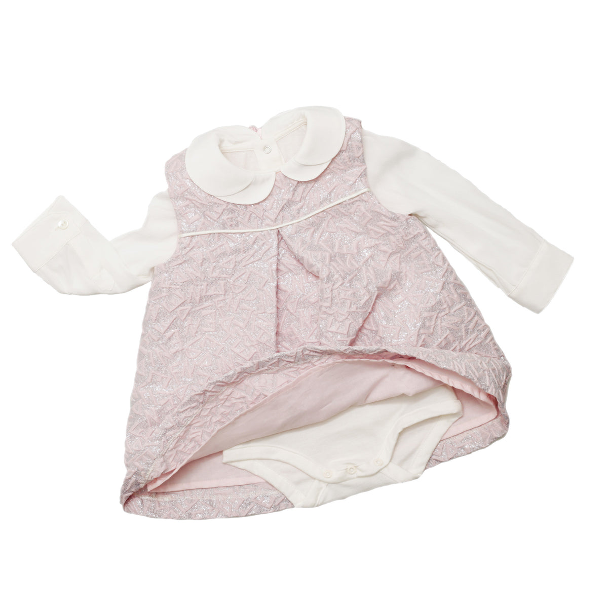 Baby Girls Pink Shirt Style Dress - CÉMAROSE | Children's Fashion Store - 3