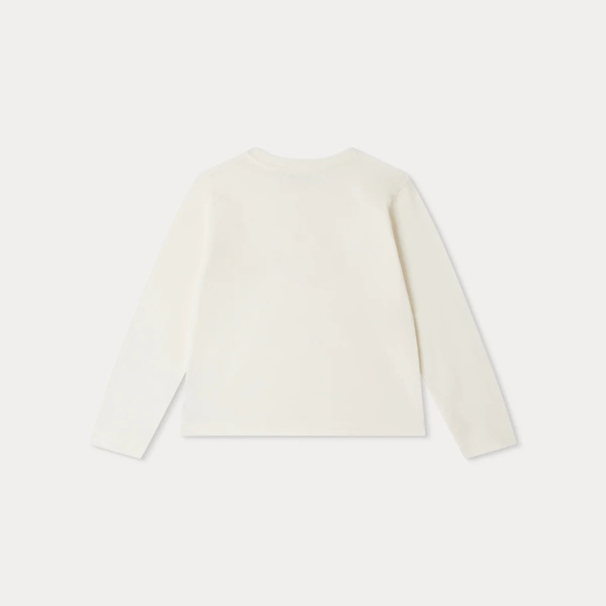 Girls White Logo Cotton T-Shirt