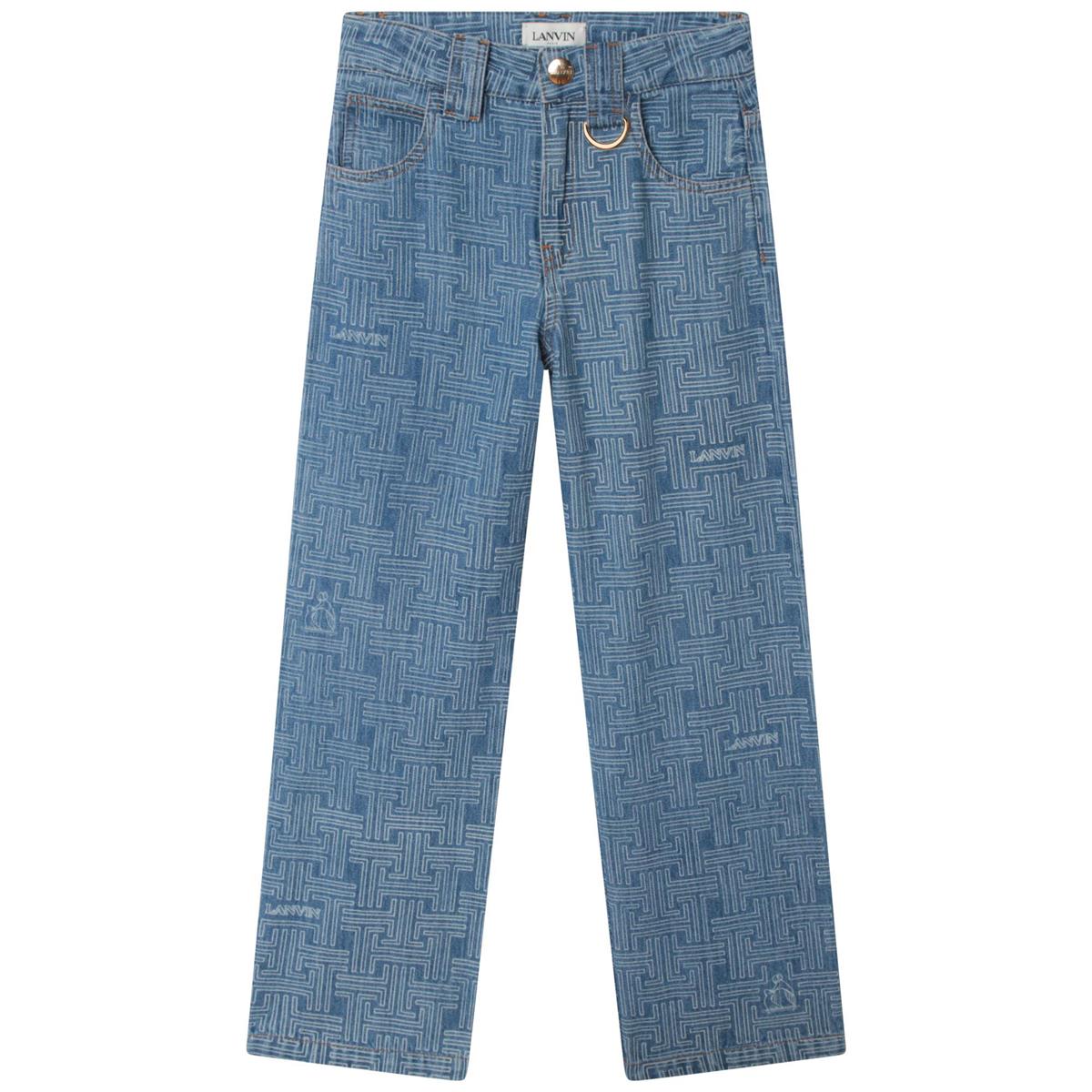 Girls Blue Denim Trousers