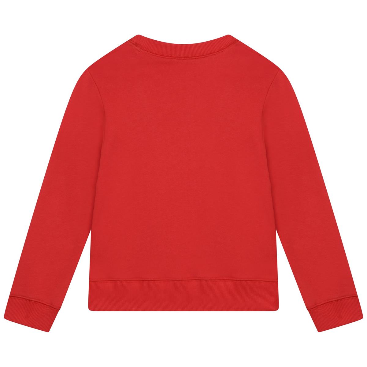 Girls Red Logo Sweatshirt