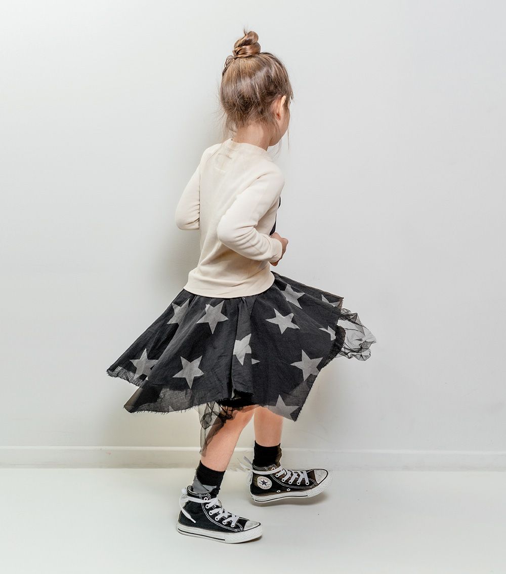 Girls Natural Falling Star Flowy Dress