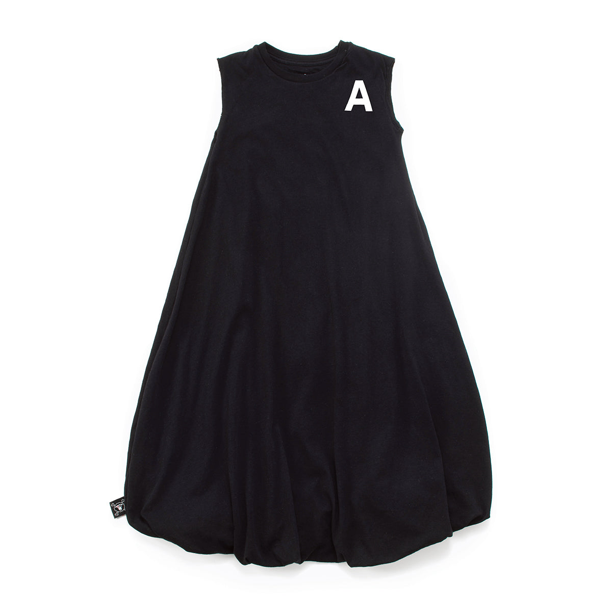Girls Black Cotton Dress