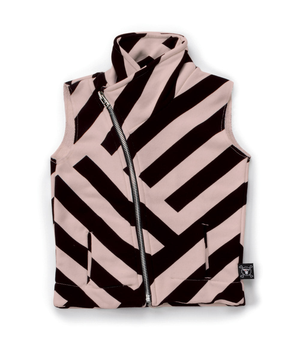 Girls Powder Pink Cotton Vest