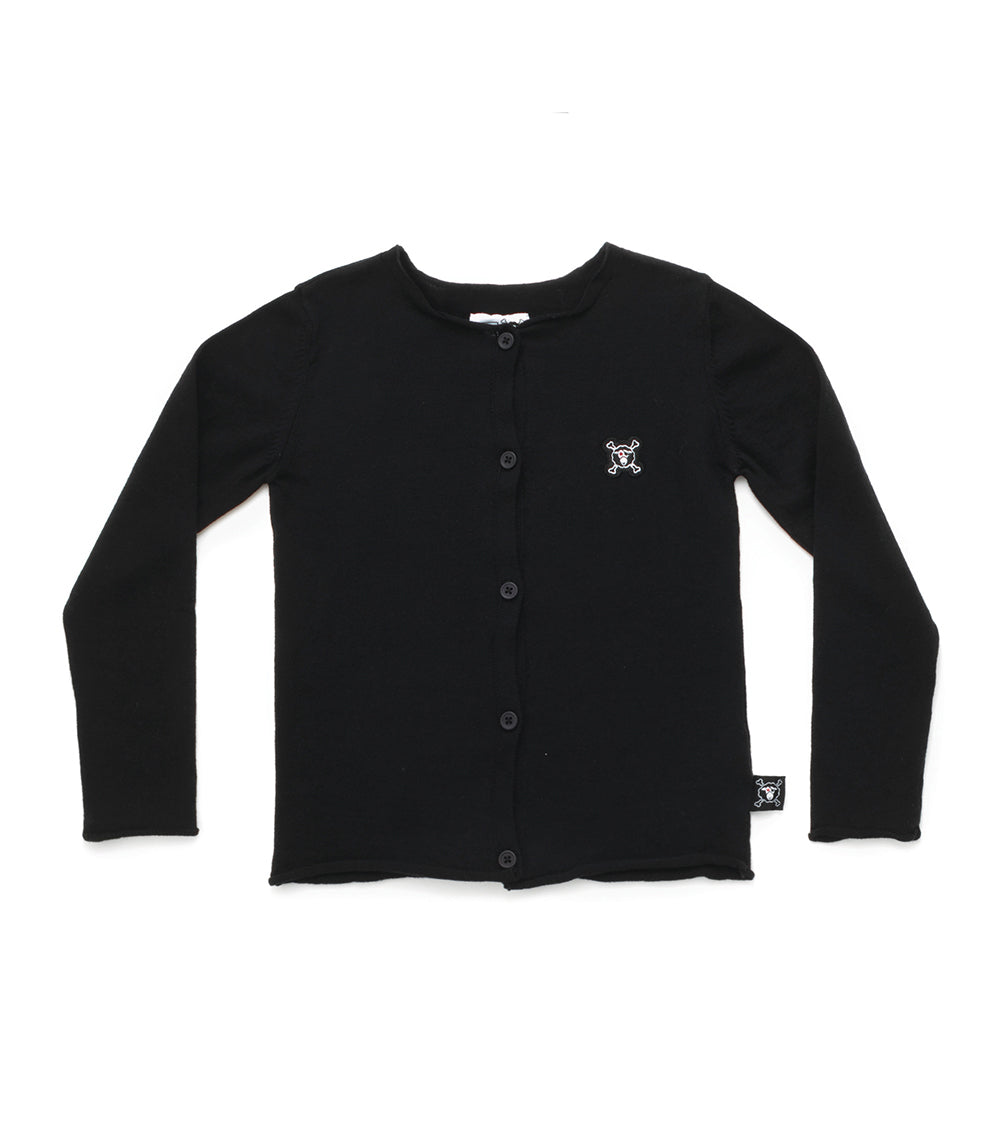 Baby Girls Black Knit Cardigan