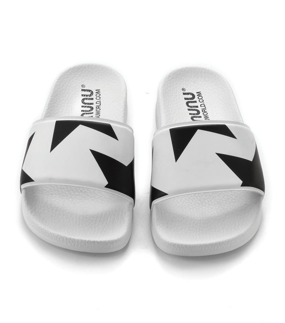 Girls White & Black Sandals