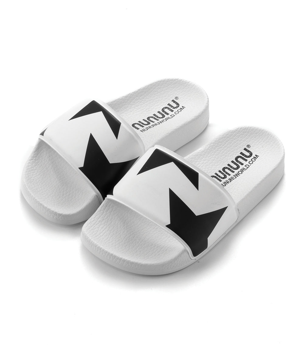 Girls White & Black Sandals