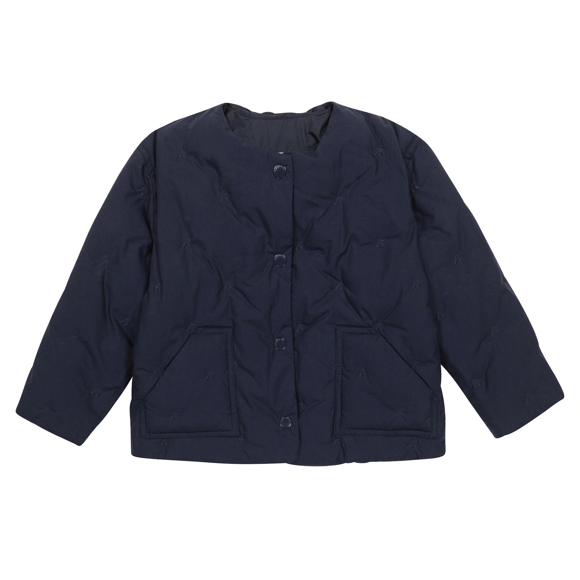 Girls Navy Padded Jacket