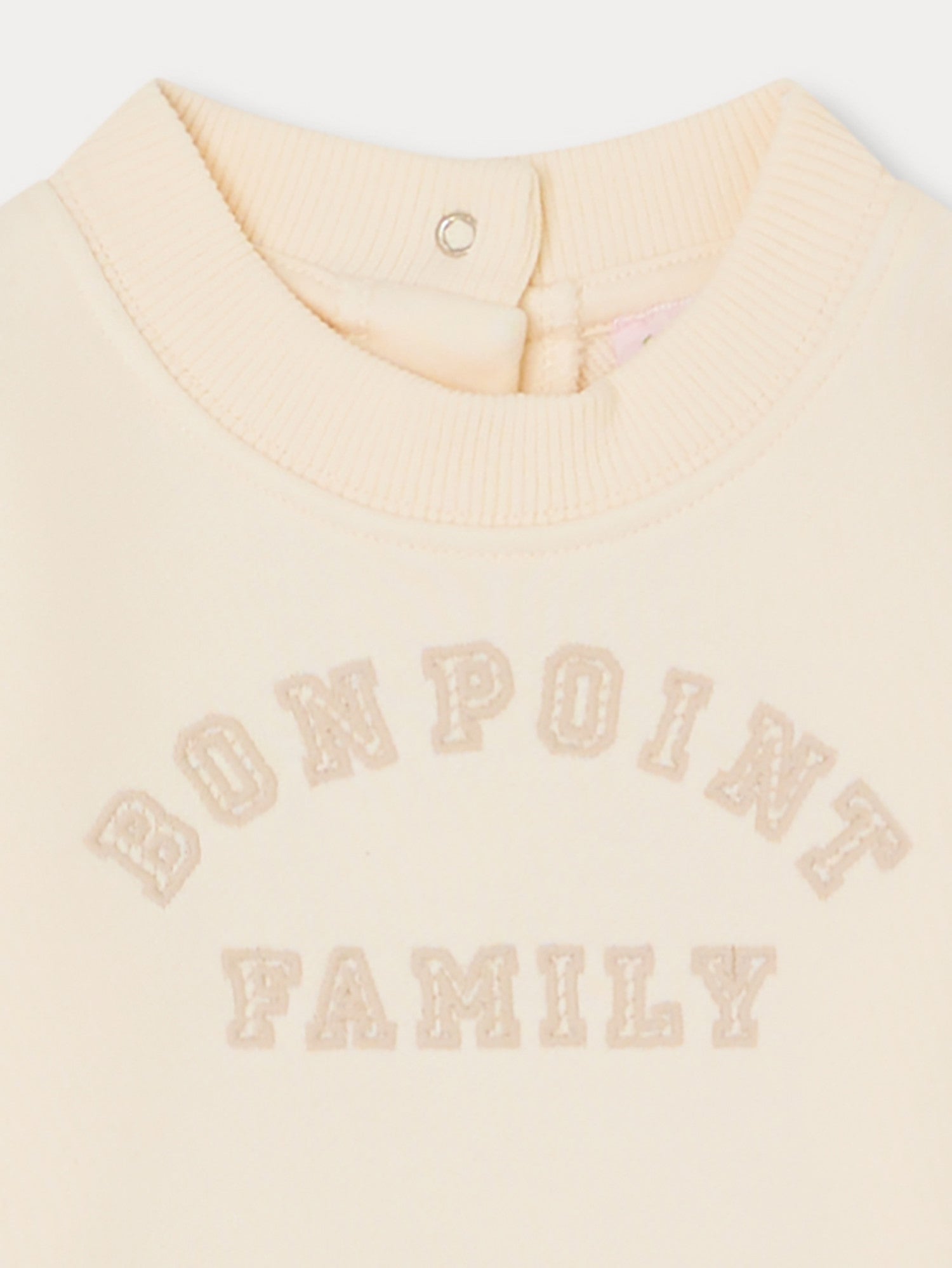 Baby Girls Pale Pink Logo Cotton Sweatshirt