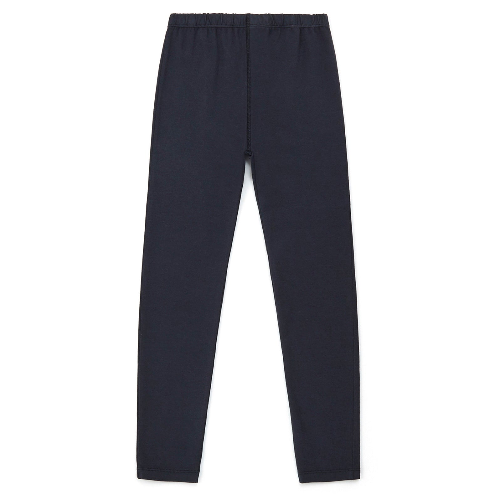 Girls Dark Blue Cotton Leggings