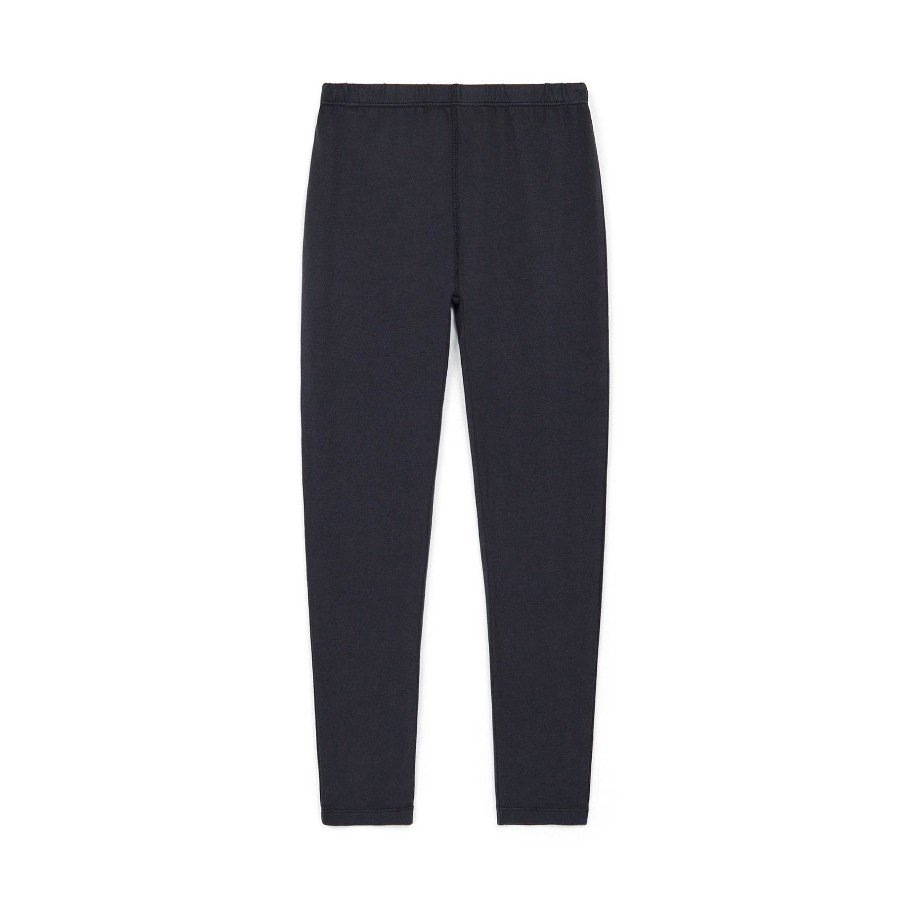 Girls Dark Grey Cotton Leggings