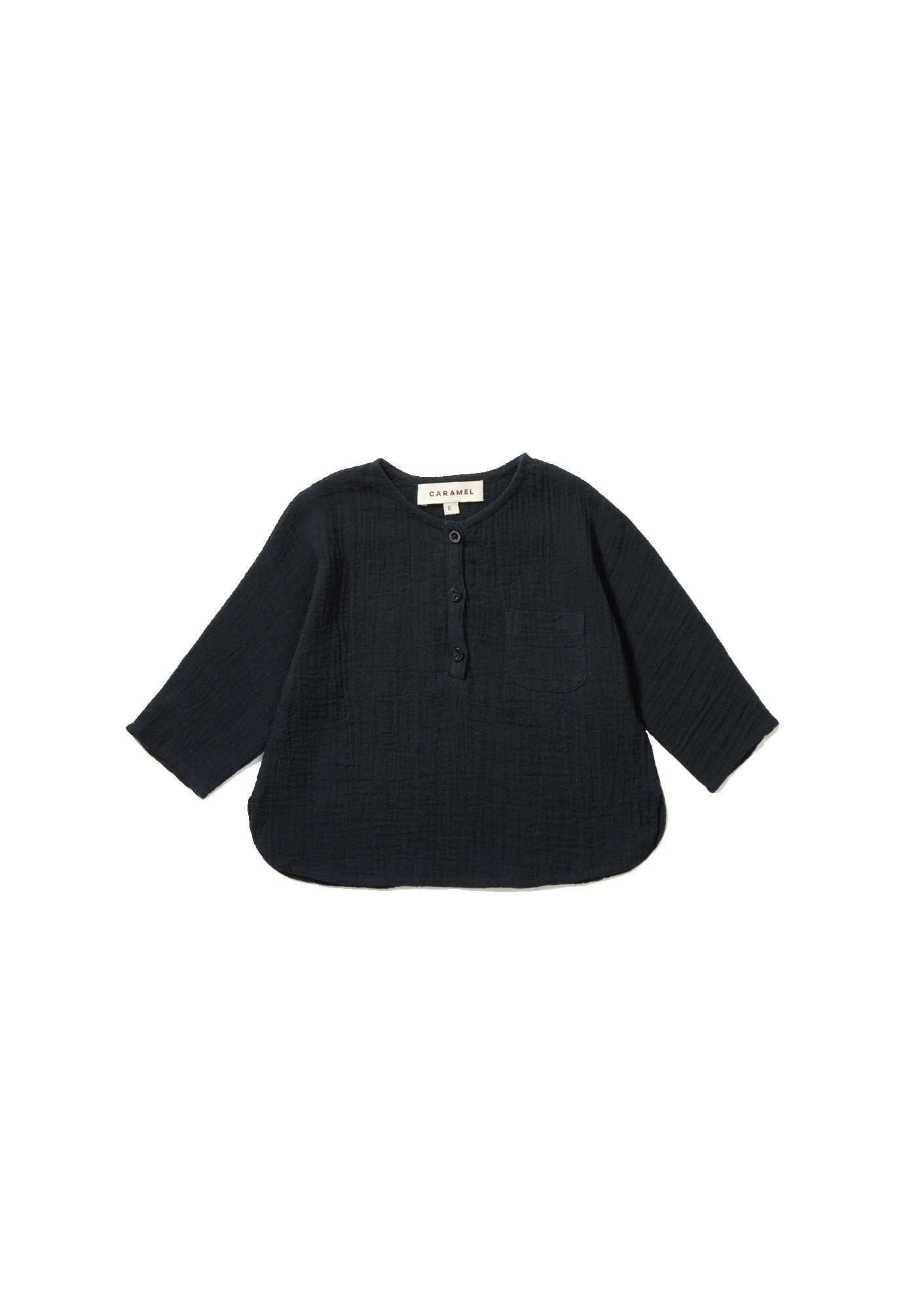 Baby Black Cotton Shirt