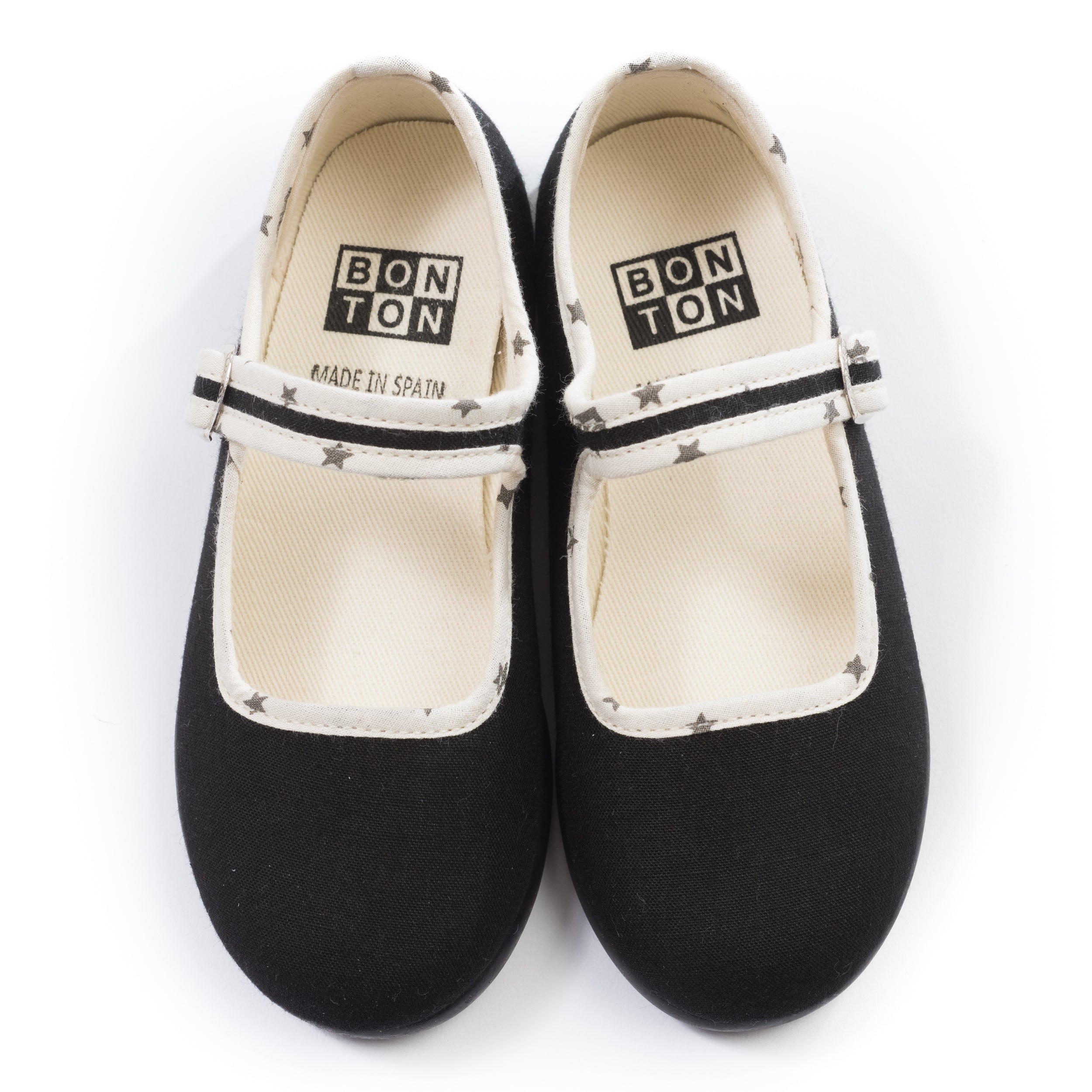 Girls Noir Cotton Shoes