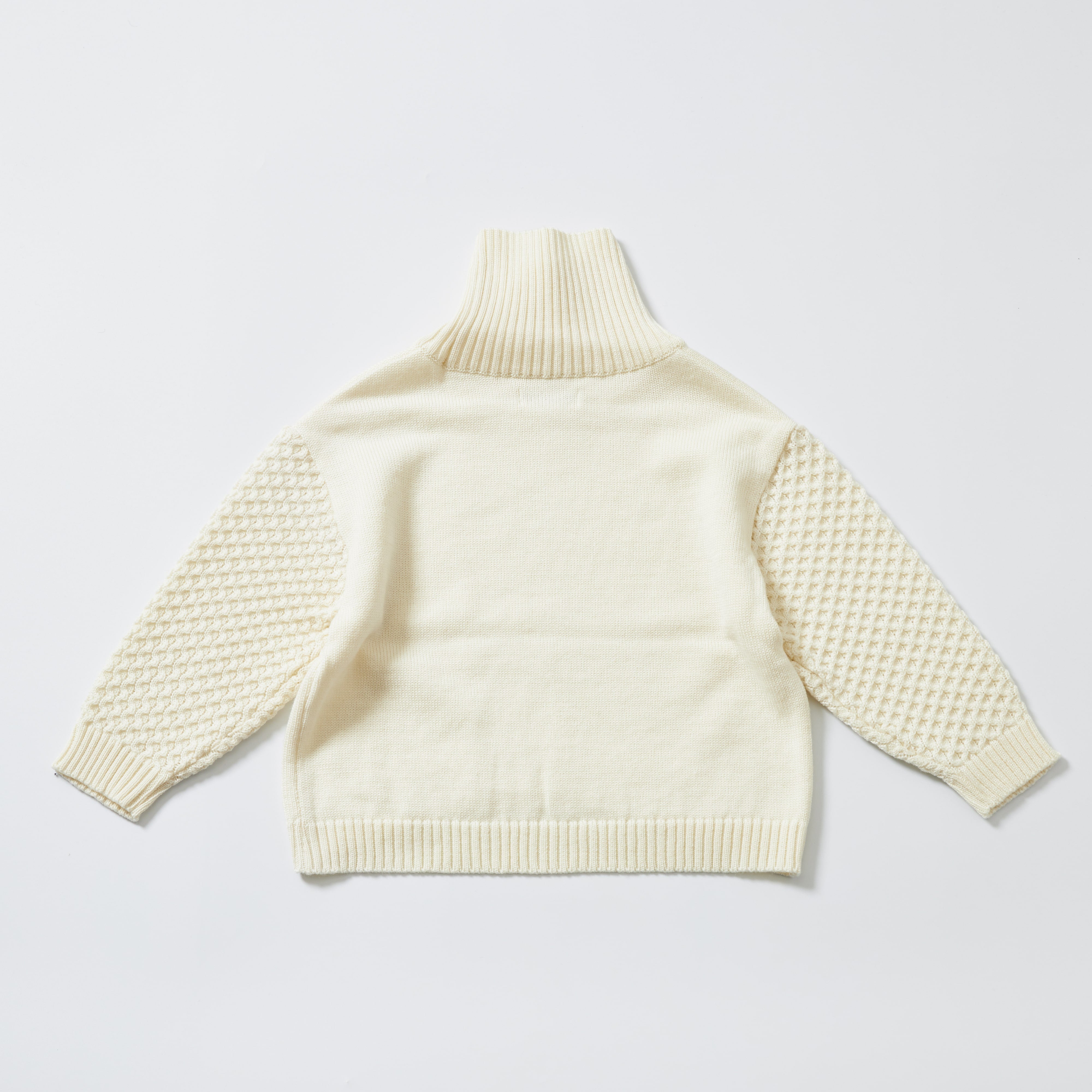 Girls White Wool Sweater