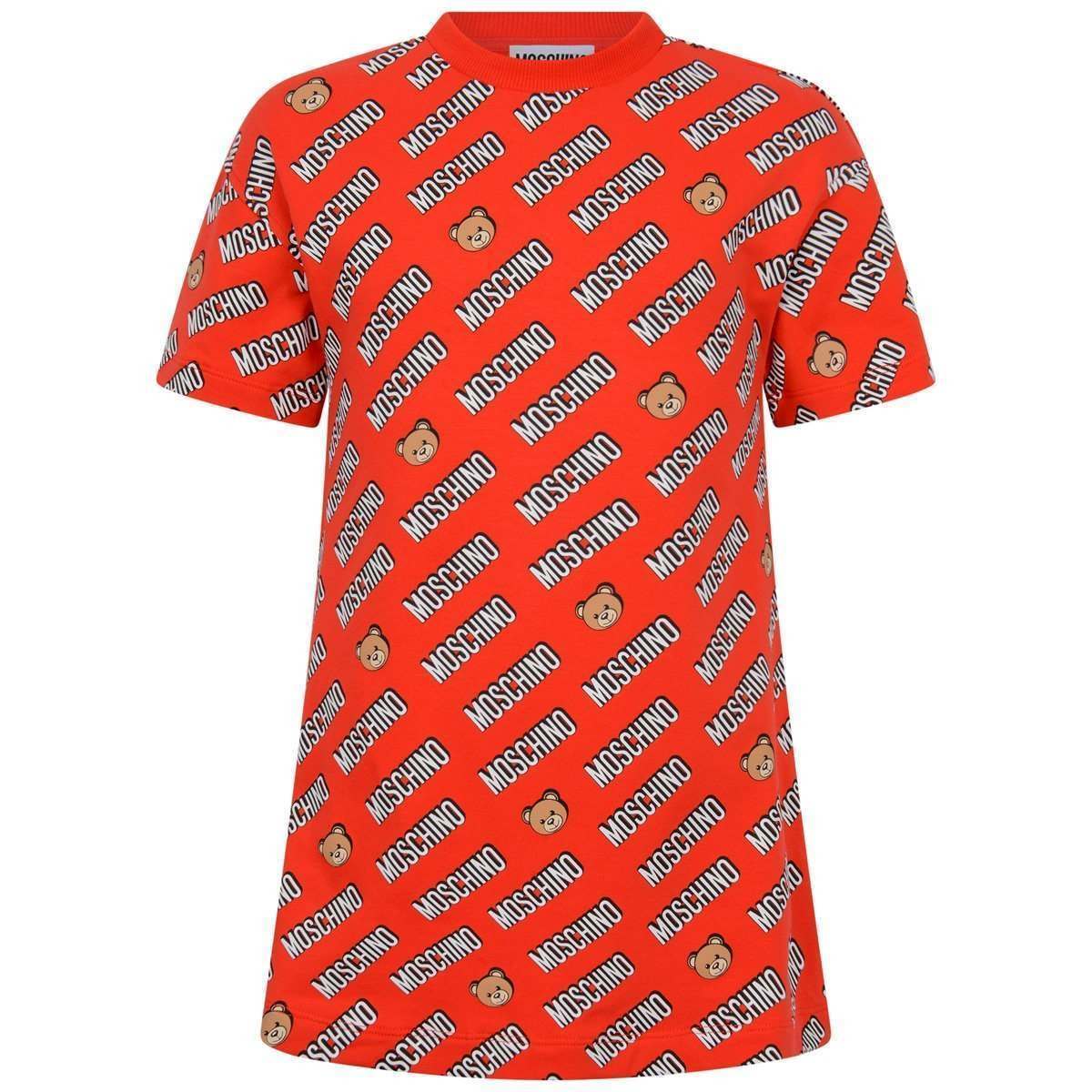 Girls Red Logo Dress