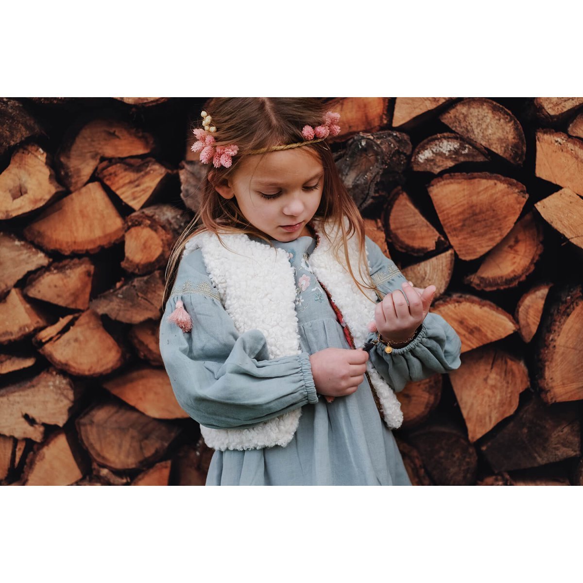 Girls Silver Cloud Dress
